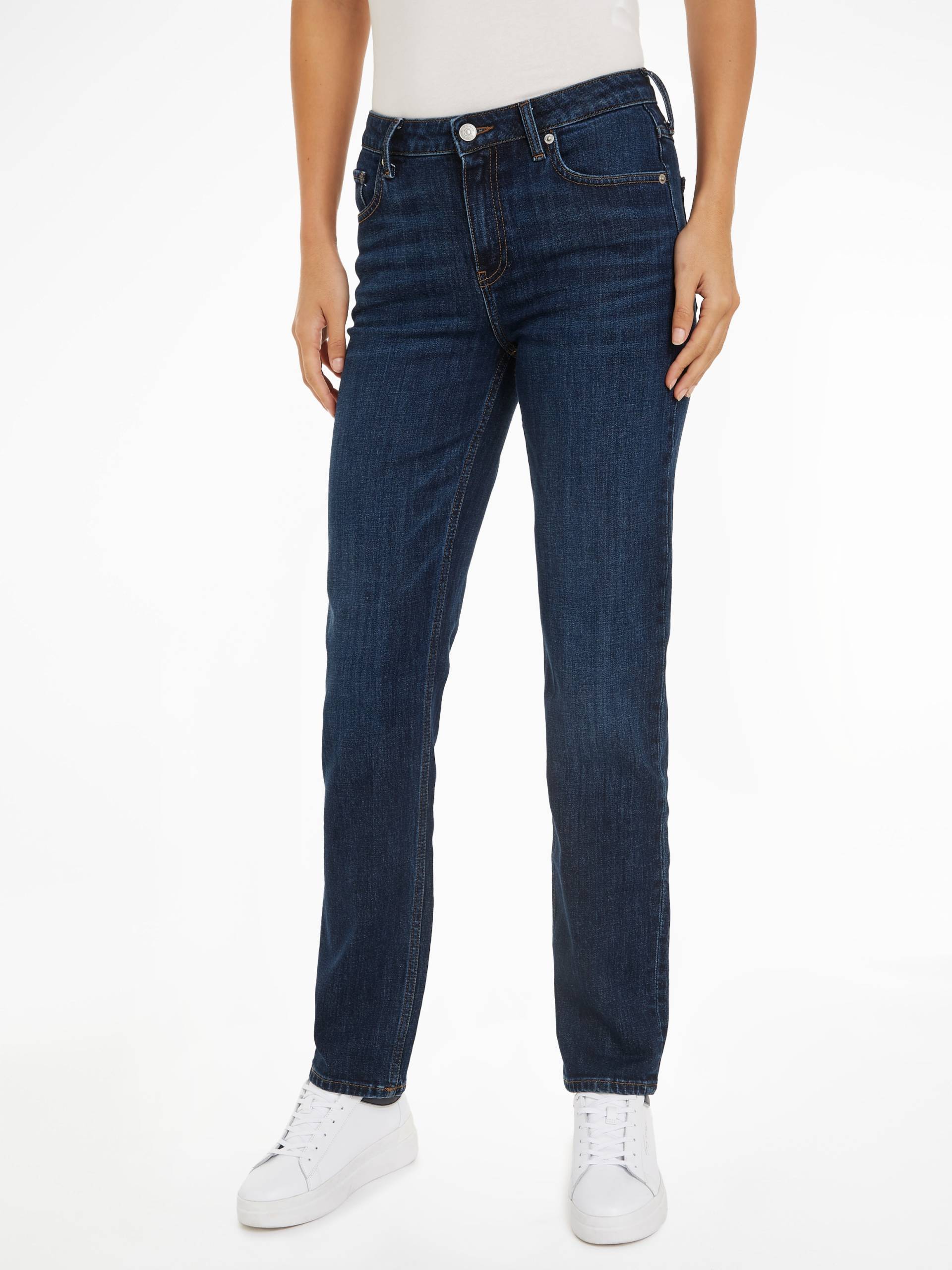 Tommy Hilfiger Straight-Jeans »CLASSIC STRAIGHT RW STAY BLACK«, mit Tommy Hilfger Logo-Badge von TOMMY HILFIGER