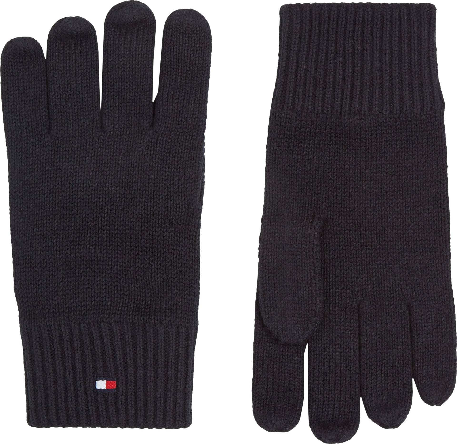 Tommy Hilfiger Strickhandschuhe »ESSENTIALS FLAG GLOVES«, mit Logostickerei von TOMMY HILFIGER