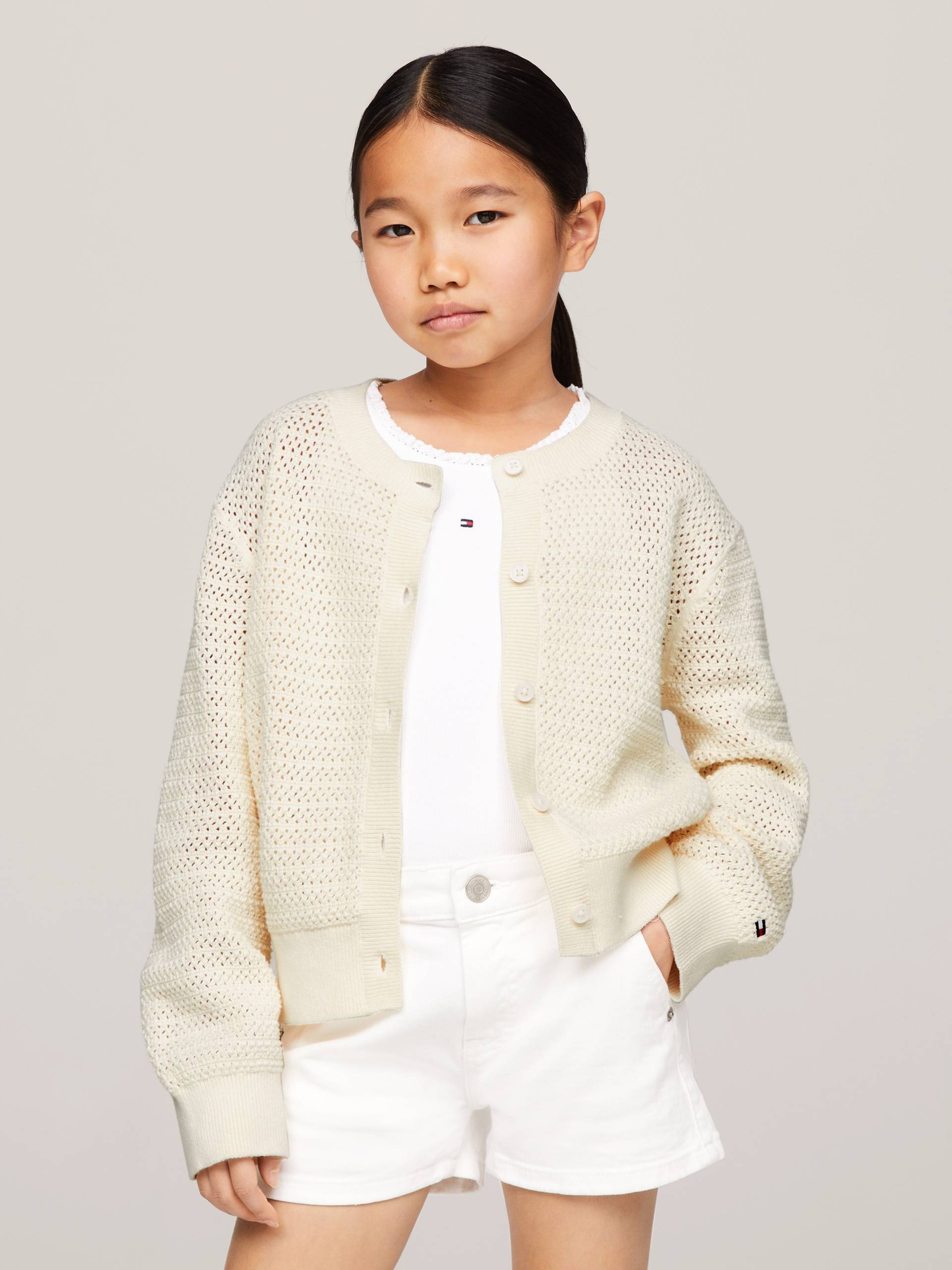 Tommy Hilfiger Strickjacke »CROCHET CARDIGAN«, Baby bis 2 Jahre von TOMMY HILFIGER