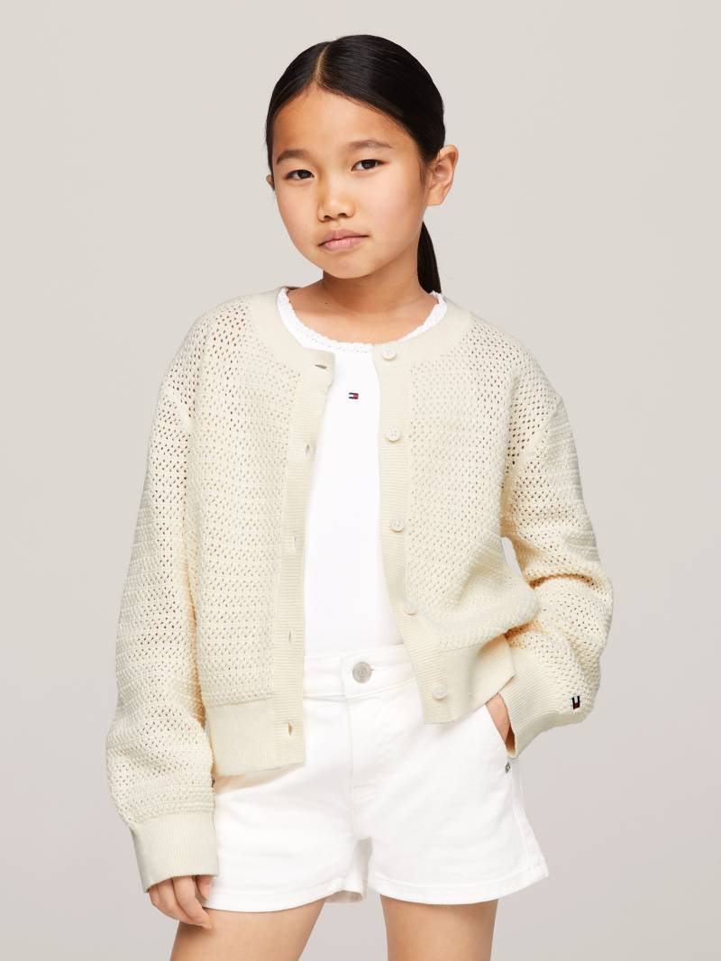 Tommy Hilfiger Strickjacke »CROCHET CARDIGAN«, Kinder bis 16 Jahre von TOMMY HILFIGER