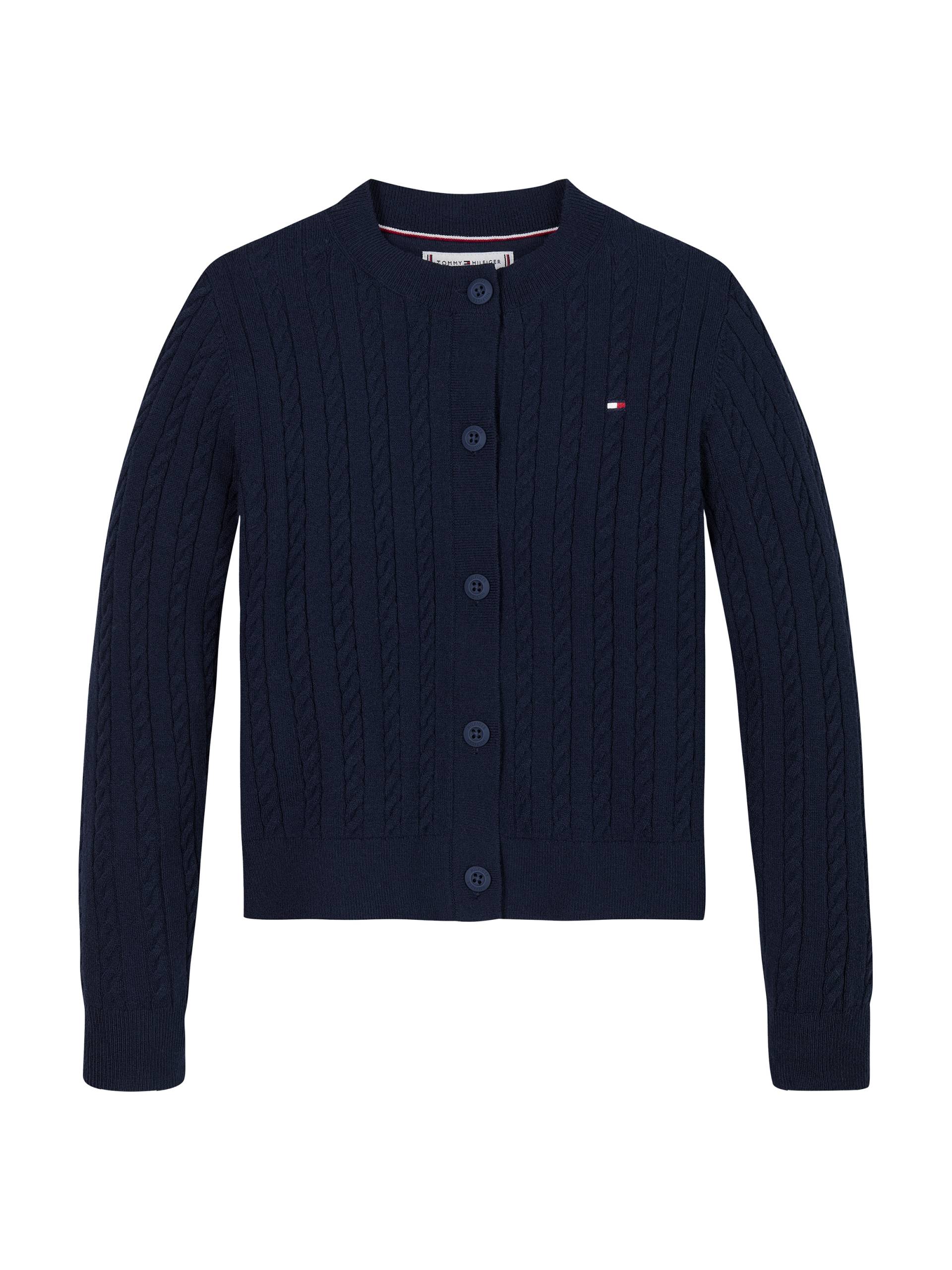 Tommy Hilfiger Strickjacke »MINI CABLE CARDIGAN«, mit kleinem Zopfmuster von TOMMY HILFIGER