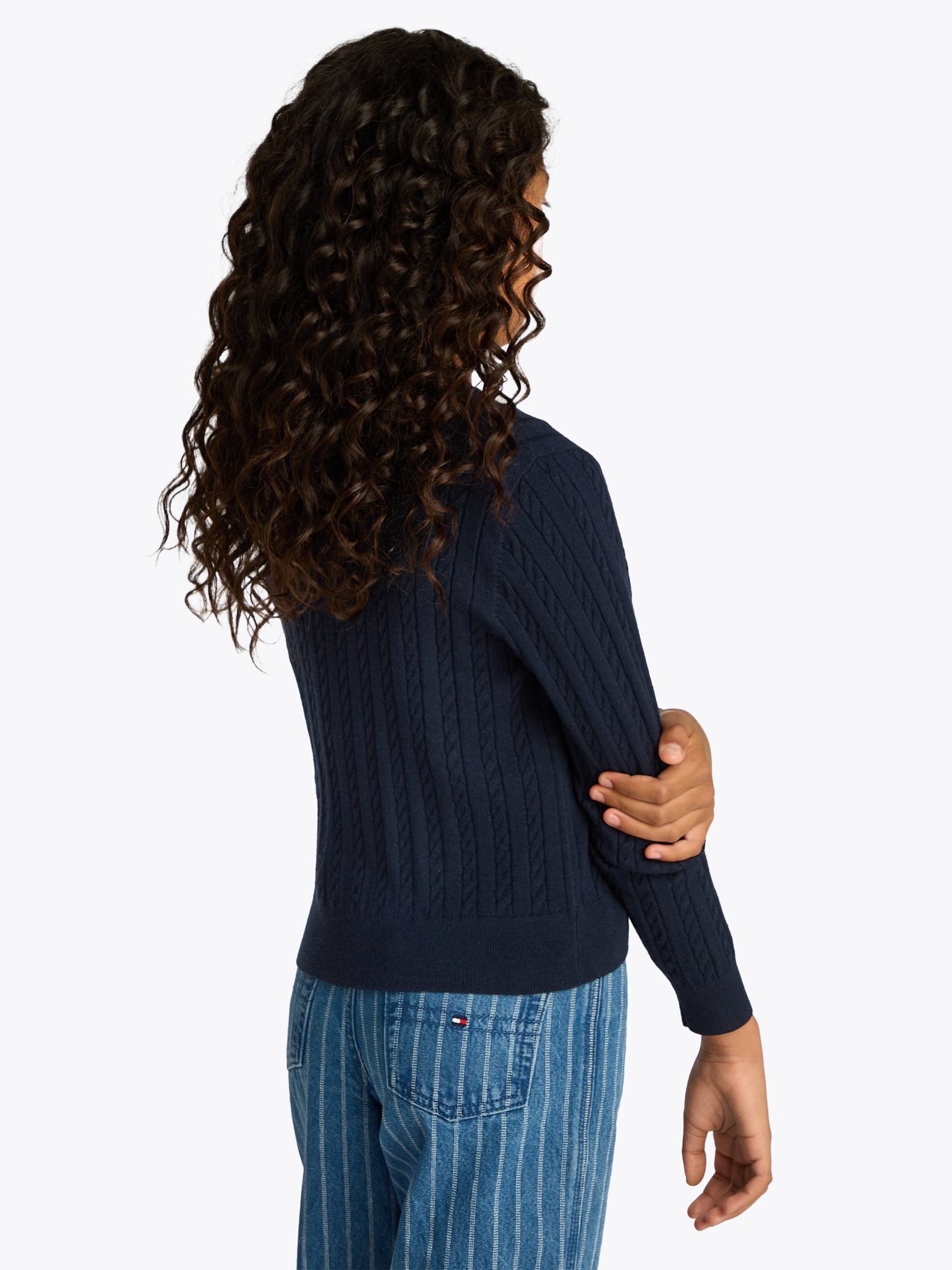 Tommy Hilfiger Strickjacke »MINI CABLE CARDIGAN«, mit kleinem Zopfmuster von TOMMY HILFIGER