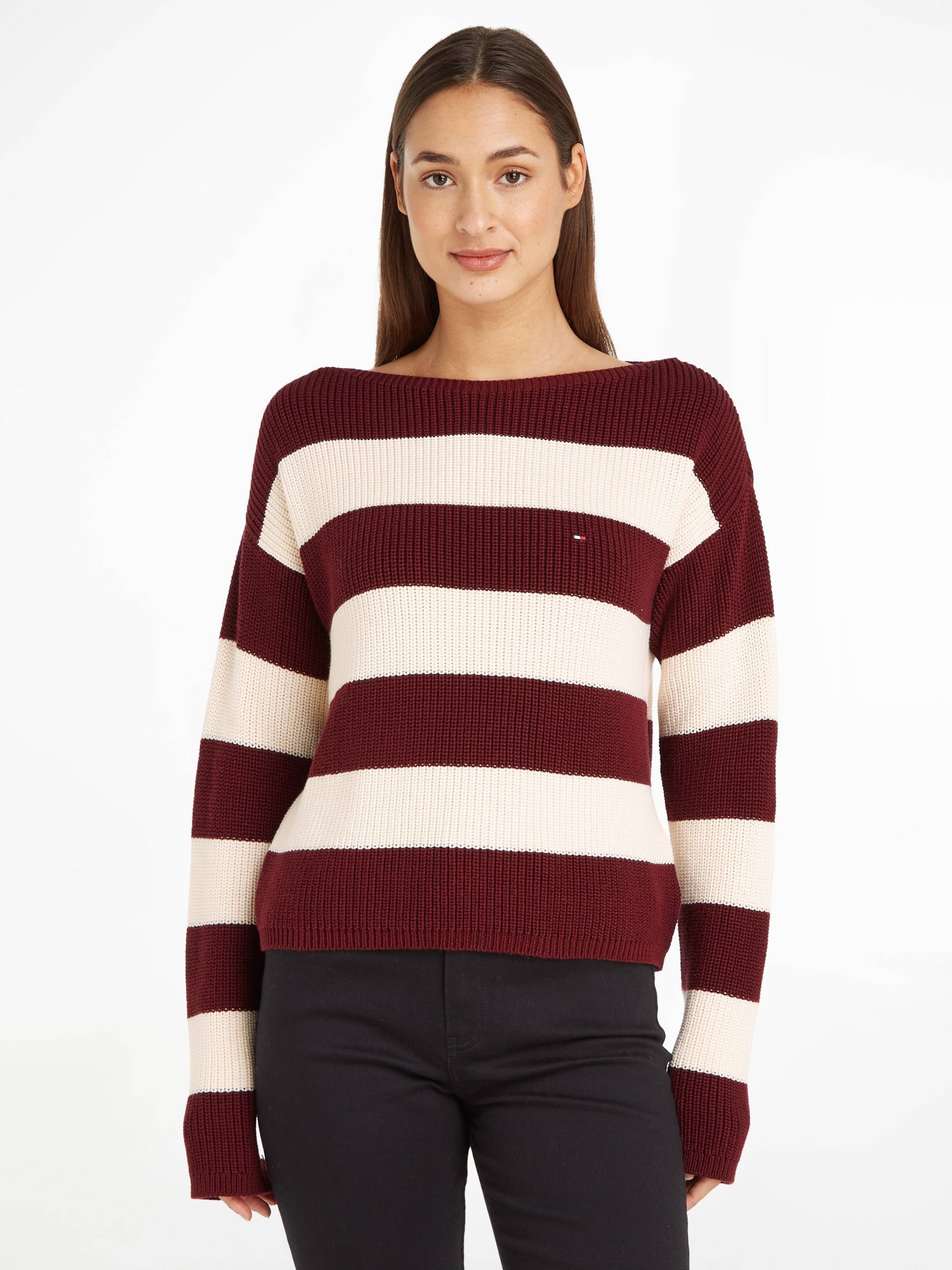 Tommy Hilfiger Strickpullover, in Rippstrick-Optik von TOMMY HILFIGER