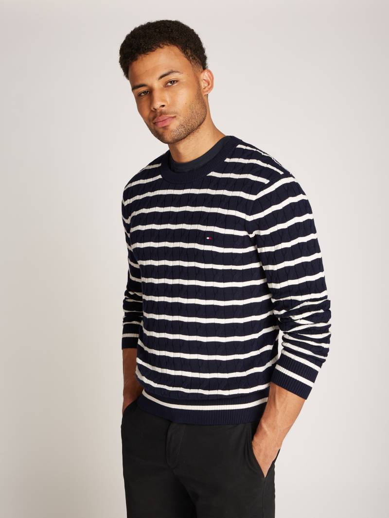 Tommy Hilfiger Strickpullover »CLASSIC CABLE CREW NECK« von TOMMY HILFIGER