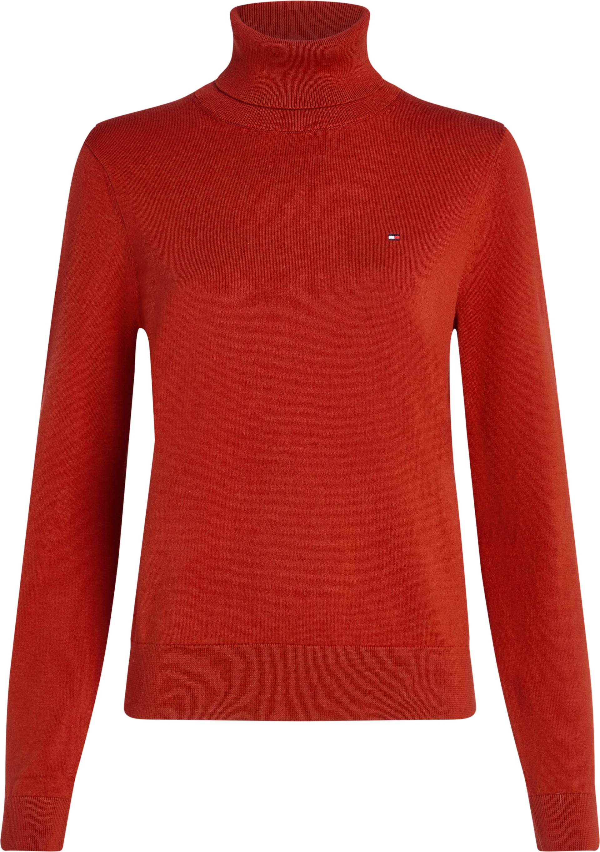 Tommy Hilfiger Strickpullover »CO JERSEY STITCH ROLL-NK SWT«, mit Rollkragen von TOMMY HILFIGER