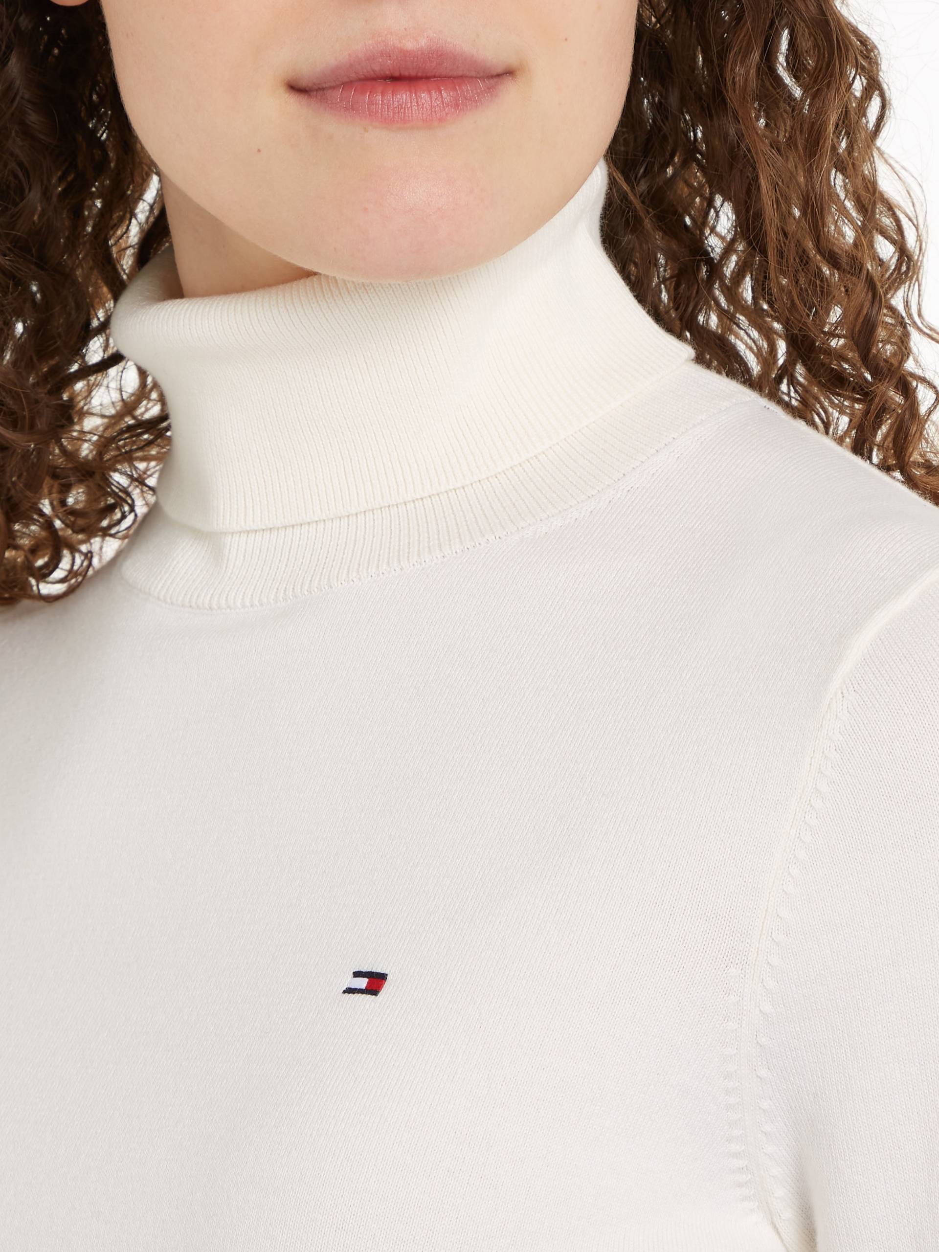 Tommy Hilfiger Strickpullover »CO JERSEY STITCH ROLL-NK SWT«, mit Rollkragen von TOMMY HILFIGER