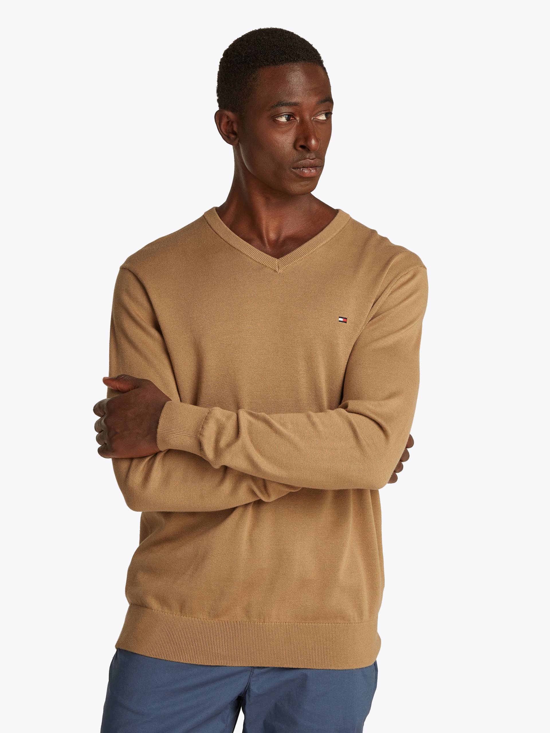 Tommy Hilfiger Strickpullover »ESSENTIAL COTTON V NECK« Tommy Hilfiger Strickpullover »ESSENTIAL COTTON V NECK« von TOMMY HILFIGER