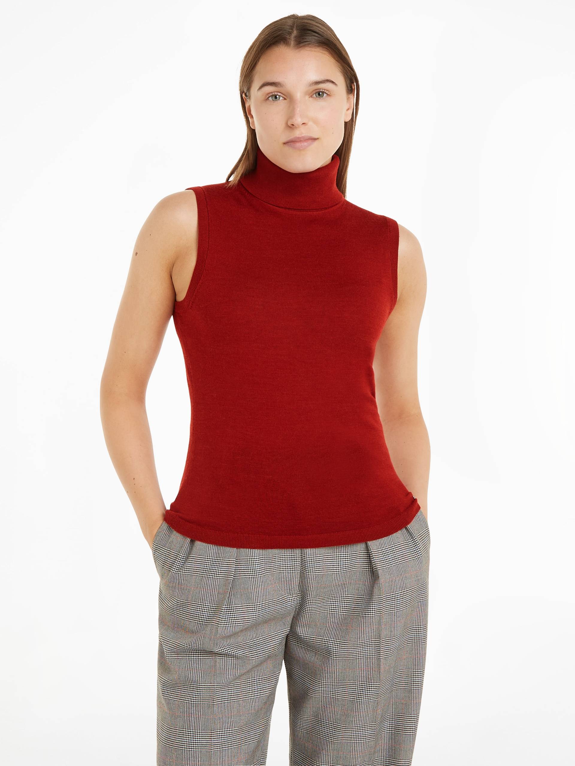 Tommy Hilfiger Strickpullover »MERINO SLEEVELESS SWT TANK«, mit Tommy Hilfiger Markenlabel von TOMMY HILFIGER