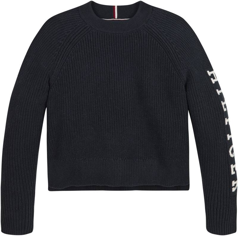 Tommy Hilfiger Strickpullover »MONOTYPE SWEATER«, mit Logoschriftzug am Ärmel von TOMMY HILFIGER