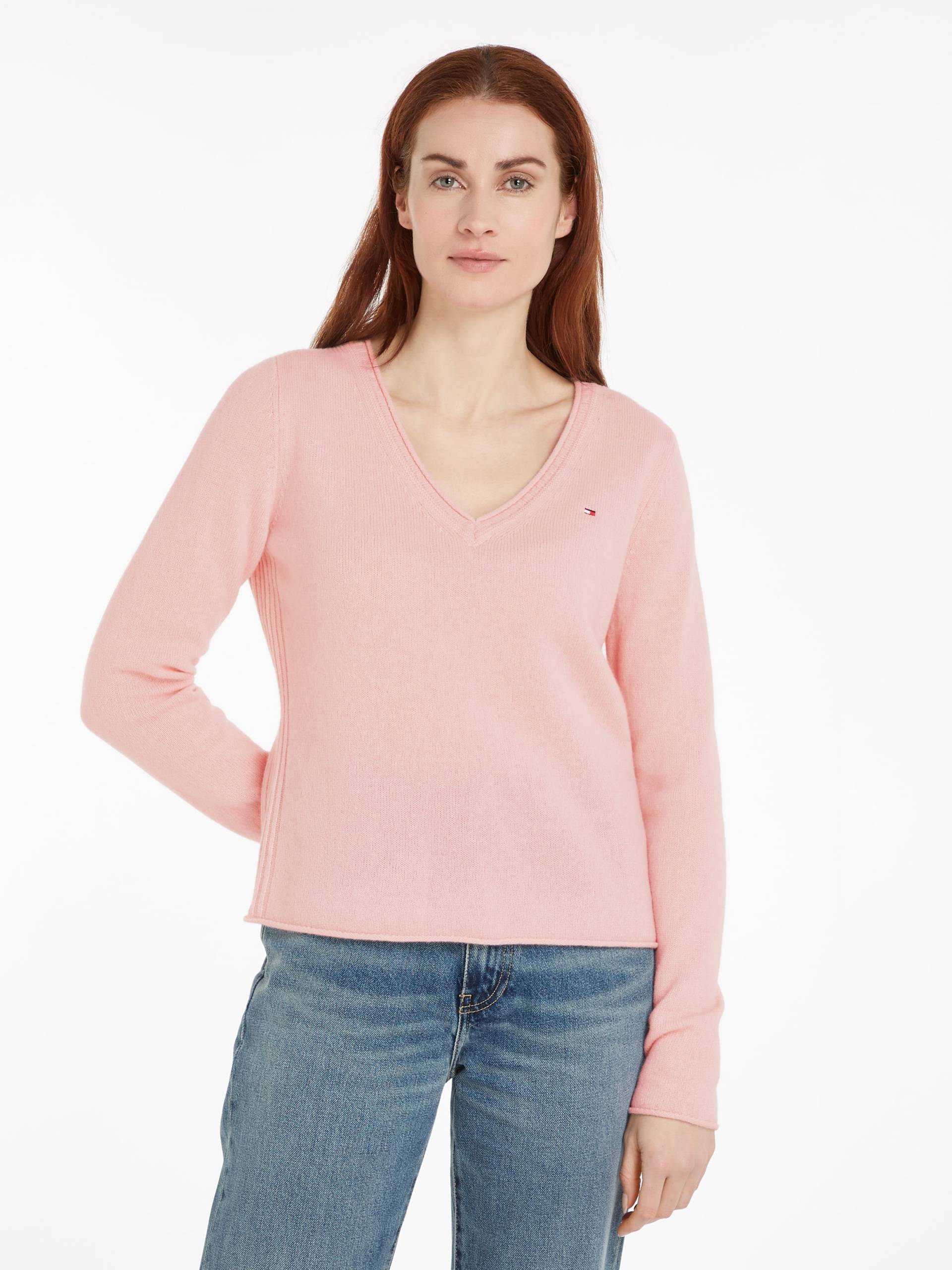 Tommy Hilfiger Strickpullover »SOFT WOOL V-NK SWEATER«, aus reiner Wolle Tommy Hilfiger Strickpullover »SOFT WOOL V-NK SWEATER«, aus reiner Wolle von TOMMY HILFIGER