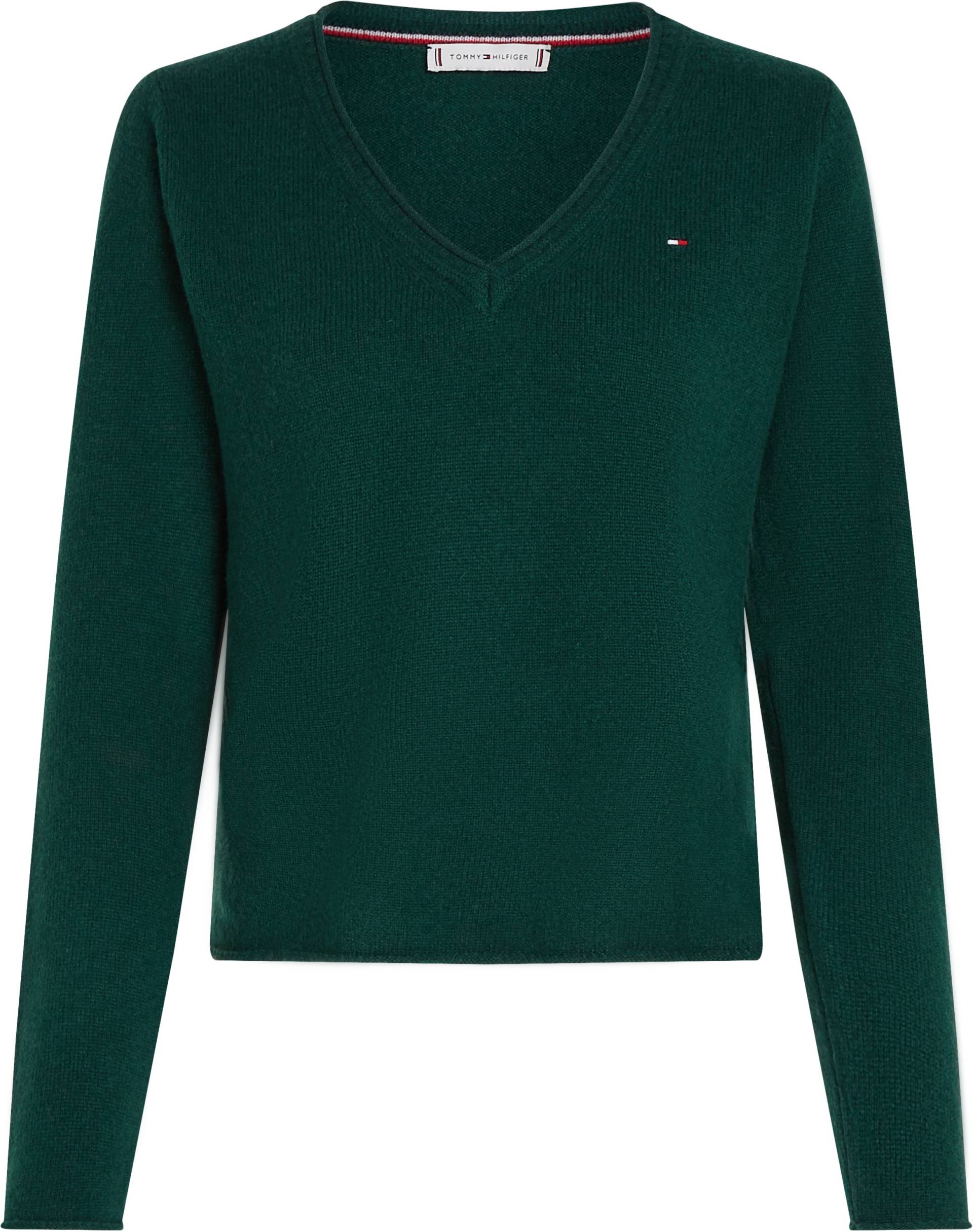 Tommy Hilfiger Strickpullover »SOFT WOOL V-NK SWEATER«, mit V-Ausschnitt aus 100% Wolle von TOMMY HILFIGER