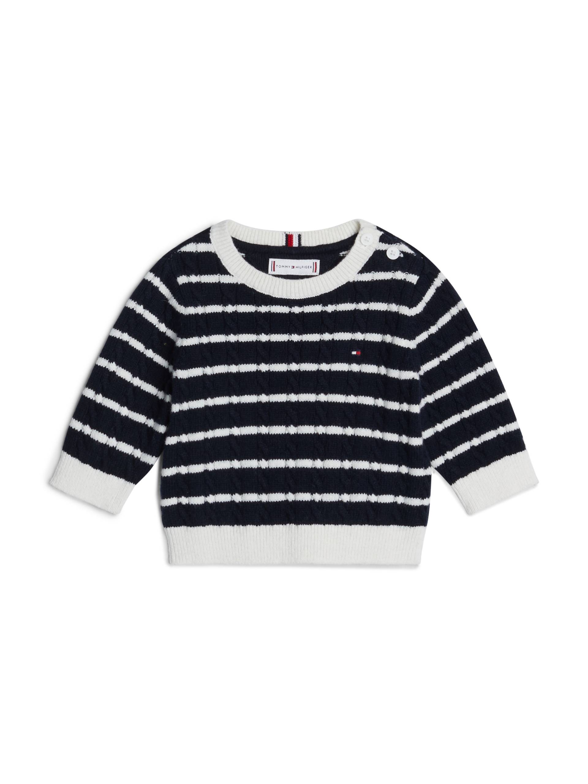 Tommy Hilfiger Strickpullover »TOMMY CABLE SWEATER«, mit Zopfmuster von TOMMY HILFIGER