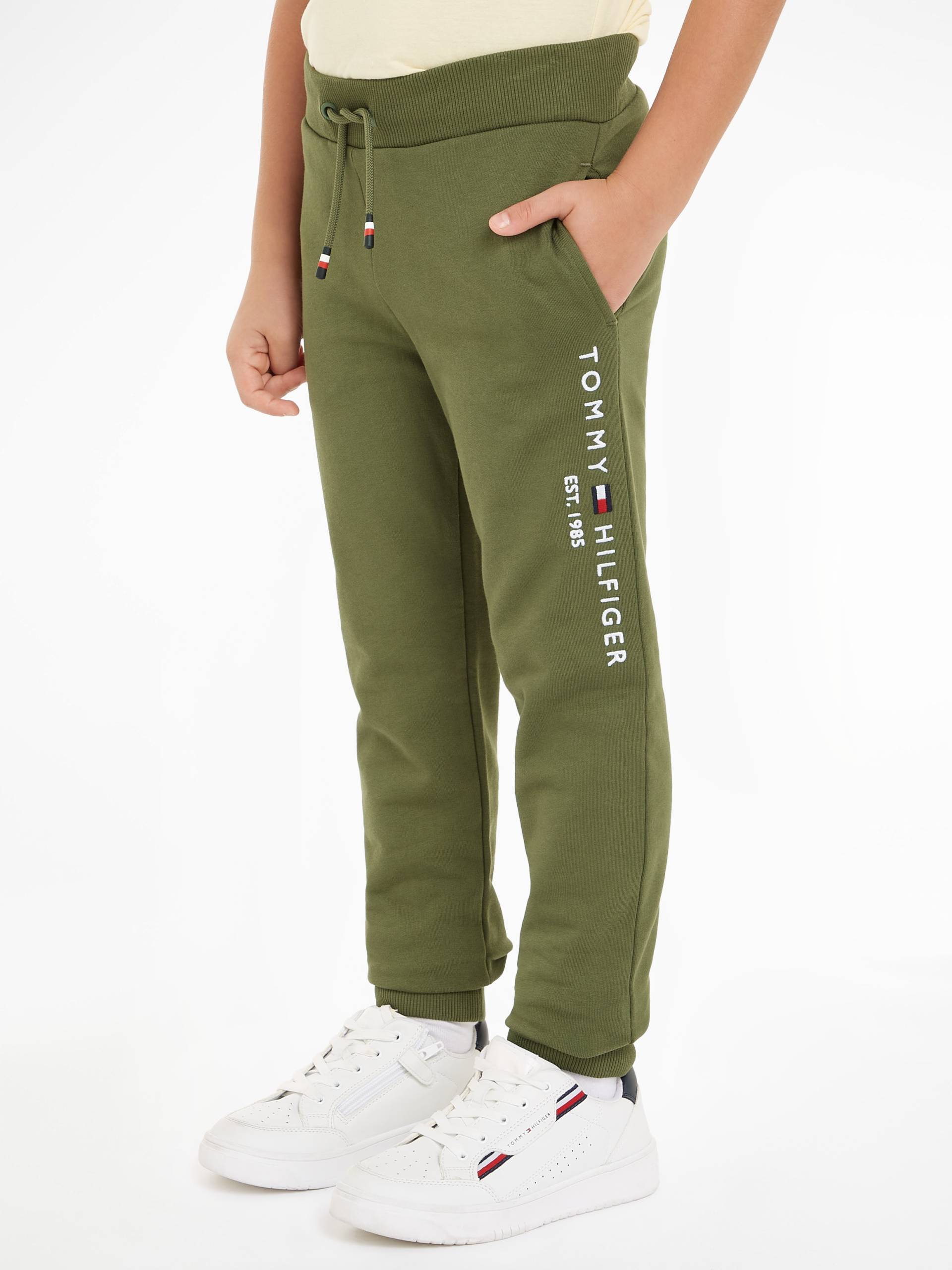 Tommy Hilfiger Sweathose »ESSENTIAL SWEATPANTS«, Kinder bis 16 Jahre mit gestickter Logoflagge von TOMMY HILFIGER