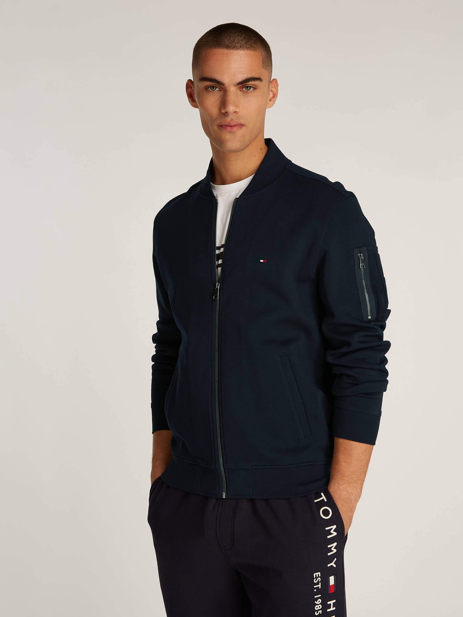 Tommy Hilfiger Sweatjacke »ESSENTIAL INTECHNO BASEBALL JKT« von TOMMY HILFIGER