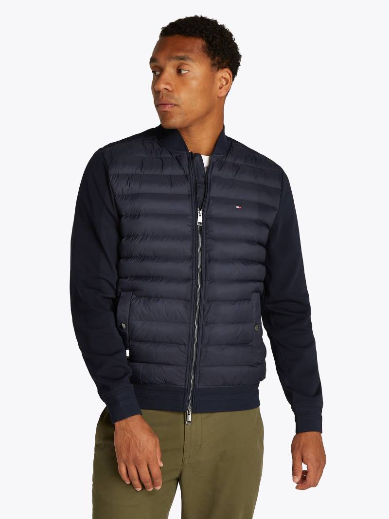 Tommy Hilfiger Sweatjacke »MIX MEDIA BOMBER«, mit gesteppten Einsatz von TOMMY HILFIGER