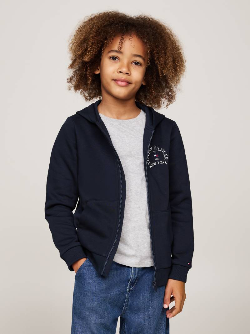 Tommy Hilfiger Sweatjacke »NAUTICAL ARCH FLEECE REG ZIPUP«, mit Logo auf der Brust von TOMMY HILFIGER