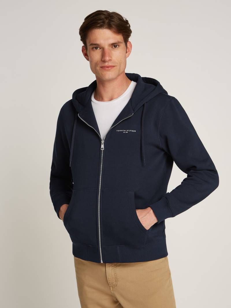 Tommy Hilfiger Sweatjacke »SMALL TOMMY LOGO ZIP HDD«, mit Logoschriftzug von TOMMY HILFIGER