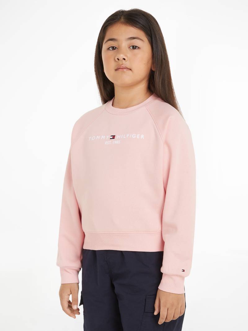 Tommy Hilfiger Sweatshirt »ESSENTIAL EMBROIDERED FLEECE CN«, Baby bis 2 Jahre von TOMMY HILFIGER