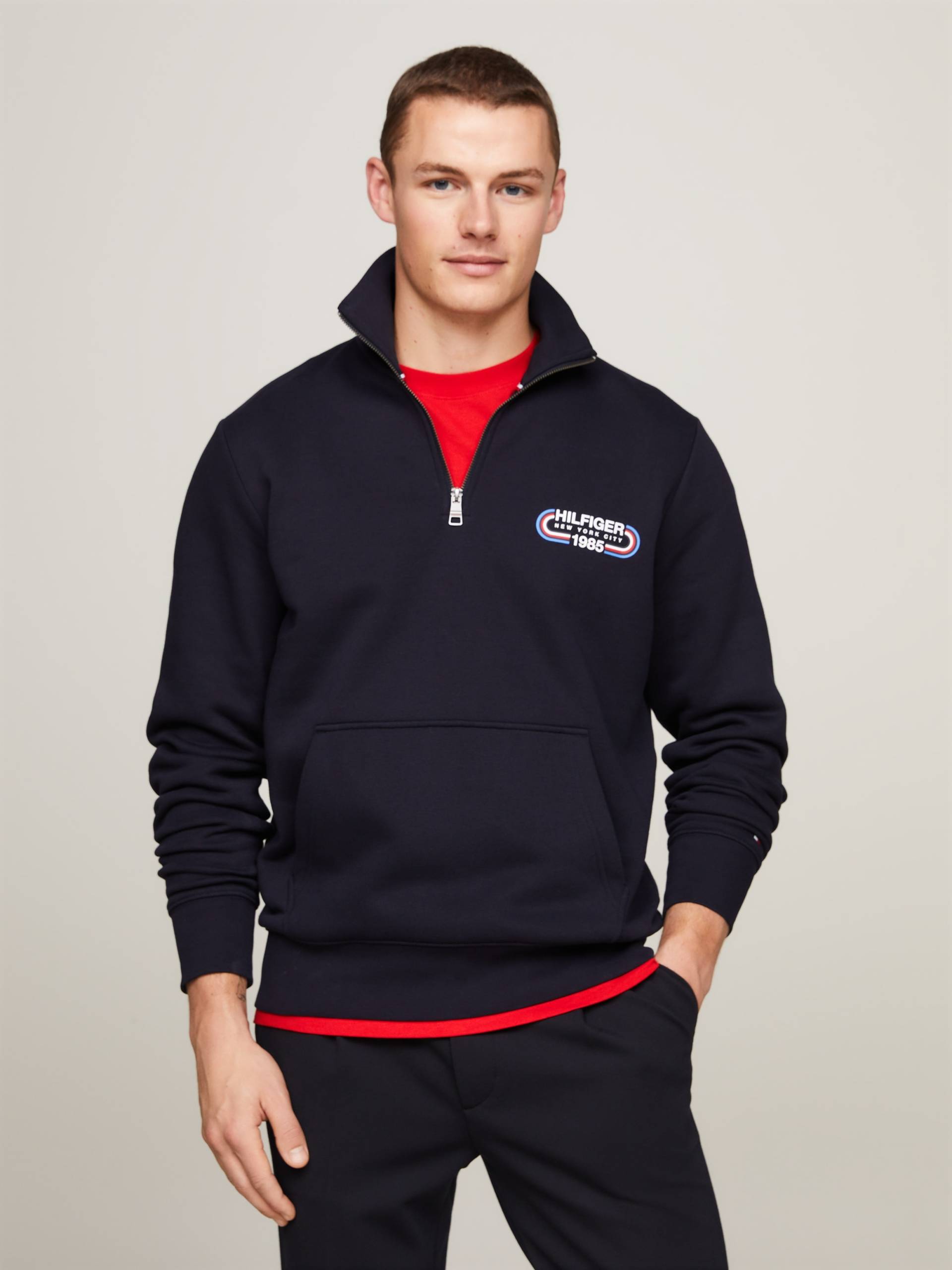 Tommy Hilfiger Sweatshirt »HILFIGER TRACK GRAPHIC HALF ZIP« Tommy Hilfiger Sweatshirt »HILFIGER TRACK GRAPHIC HALF ZIP« von TOMMY HILFIGER
