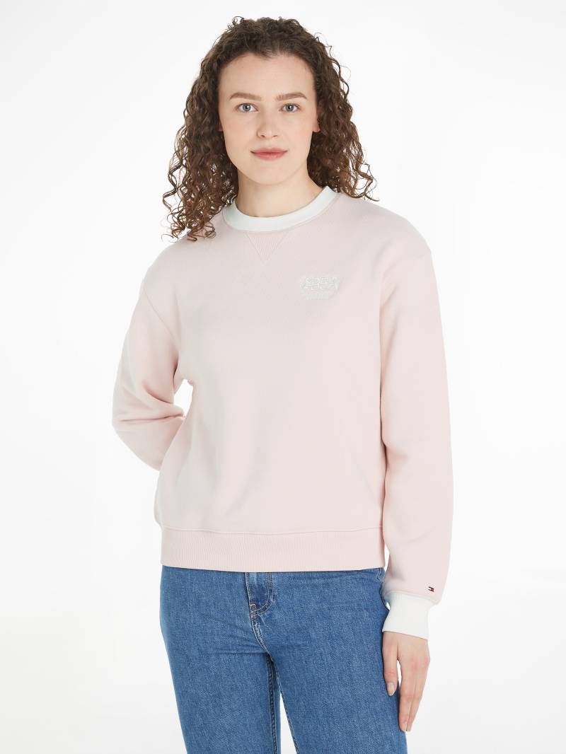 Tommy Hilfiger Sweatshirt »REG C-NK CREST 85 SWEATSHIRT«, mit Logostickerei von TOMMY HILFIGER