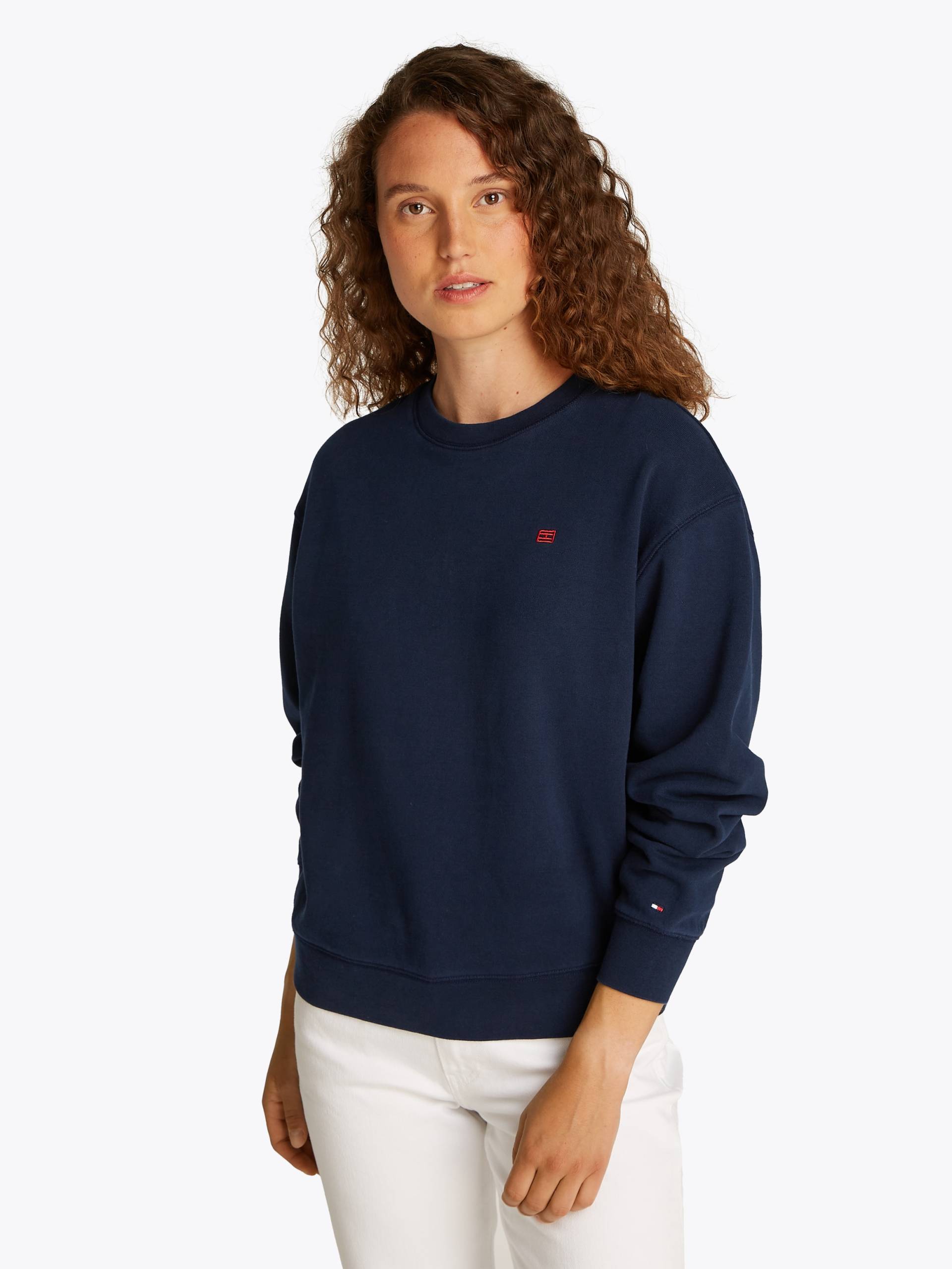 Tommy Hilfiger Sweatshirt »REG CONTRAST FLAG SWEATSHIRT«, mit Logo-Flag von TOMMY HILFIGER