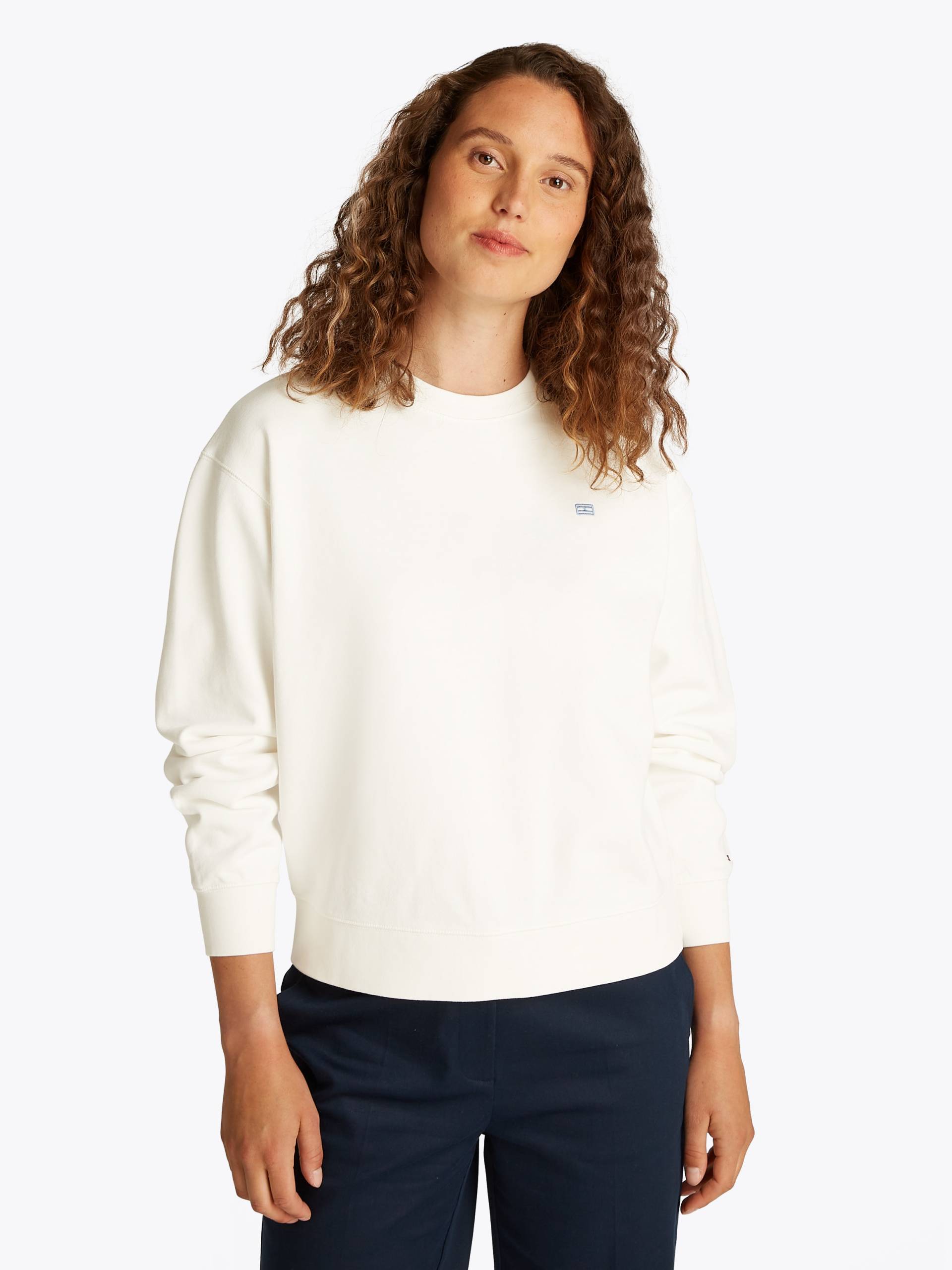 Tommy Hilfiger Sweatshirt »REG CONTRAST FLAG SWEATSHIRT«, mit Logo-Flag von TOMMY HILFIGER