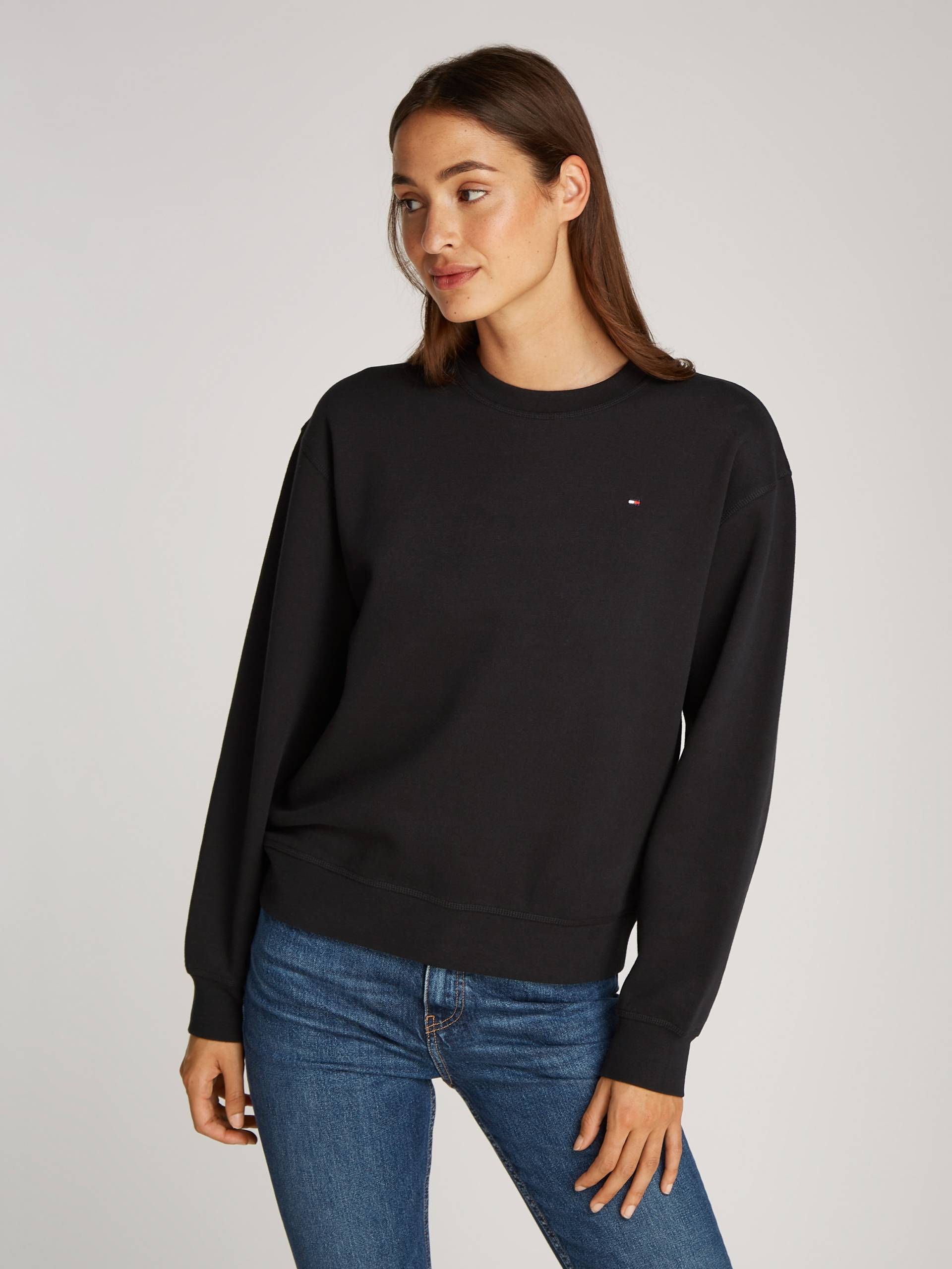 Tommy Hilfiger Sweatshirt »REG FLAG ON CHEST SWTSHRT«, mit Logo-Stickerei von TOMMY HILFIGER