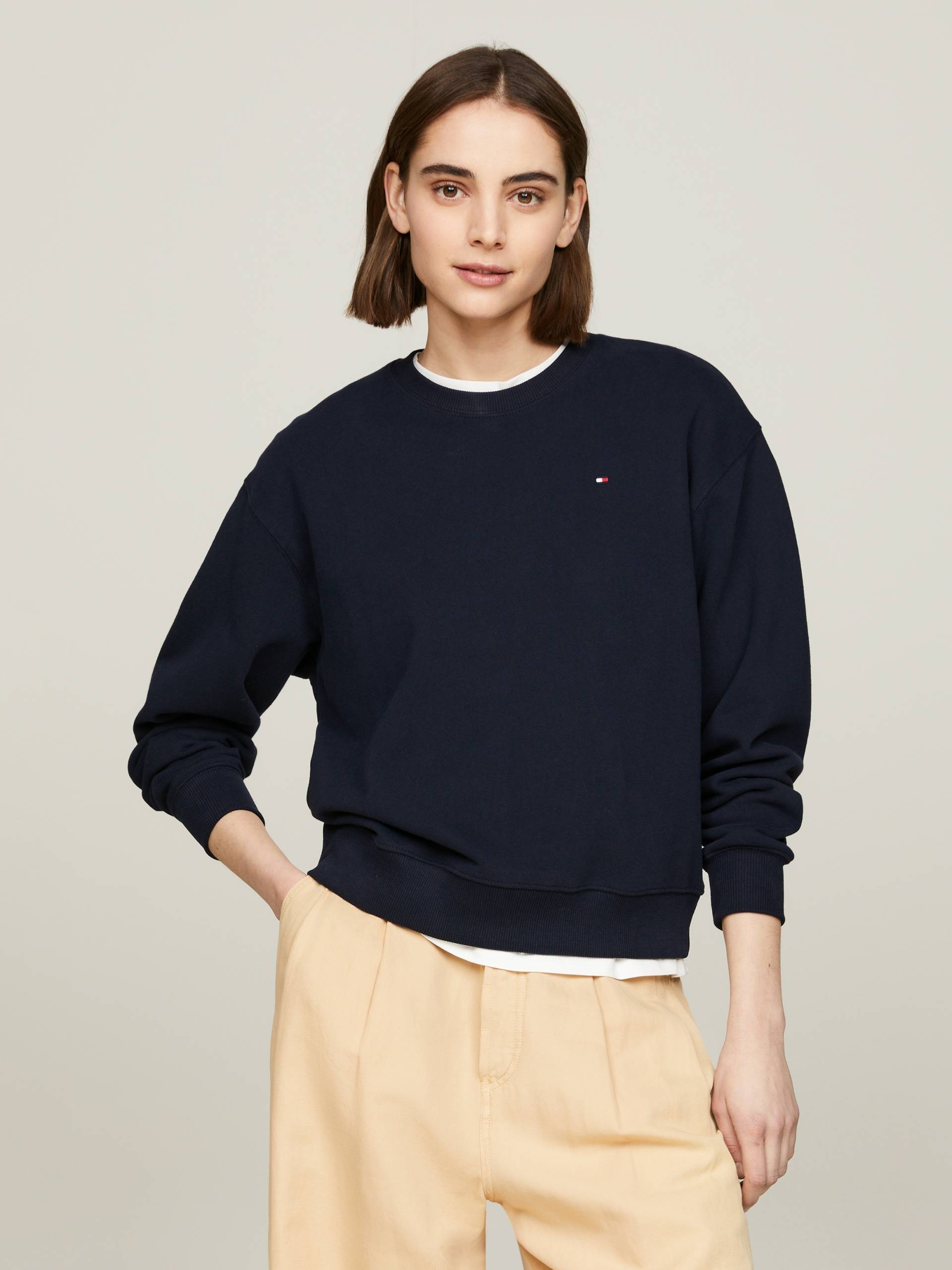 Tommy Hilfiger Sweatshirt »REG FLAG ON CHEST SWTSHRT«, mit Tommy Hilfiger Logo-Flag von TOMMY HILFIGER