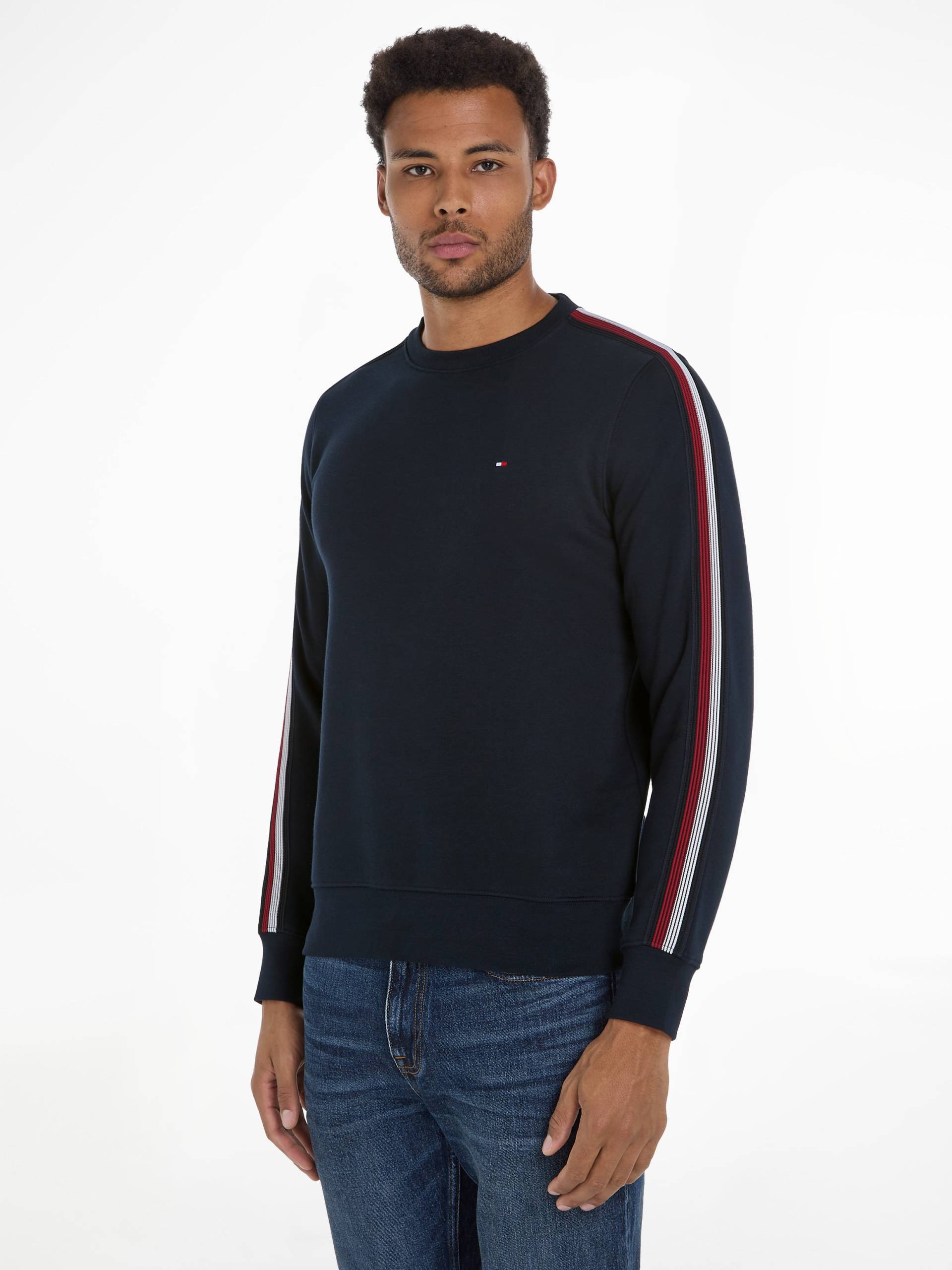 Tommy Hilfiger Sweatshirt »SHADOW GS STRIPE SWEATSHIRT«, Streifen in Tommy Farben auf dem Ärmel von TOMMY HILFIGER