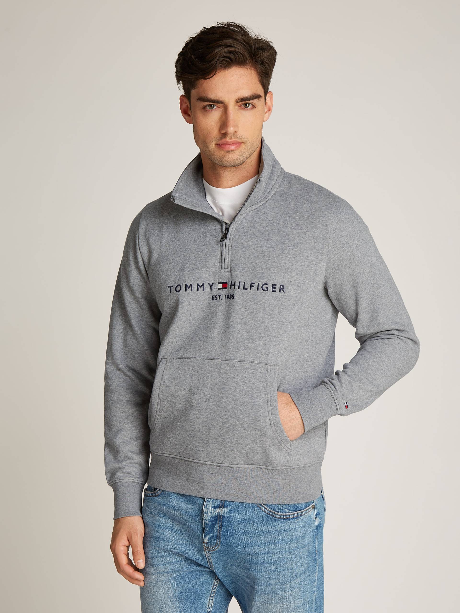 Tommy Hilfiger Sweatshirt »TOMMY LOGO MOCKNECK« von TOMMY HILFIGER