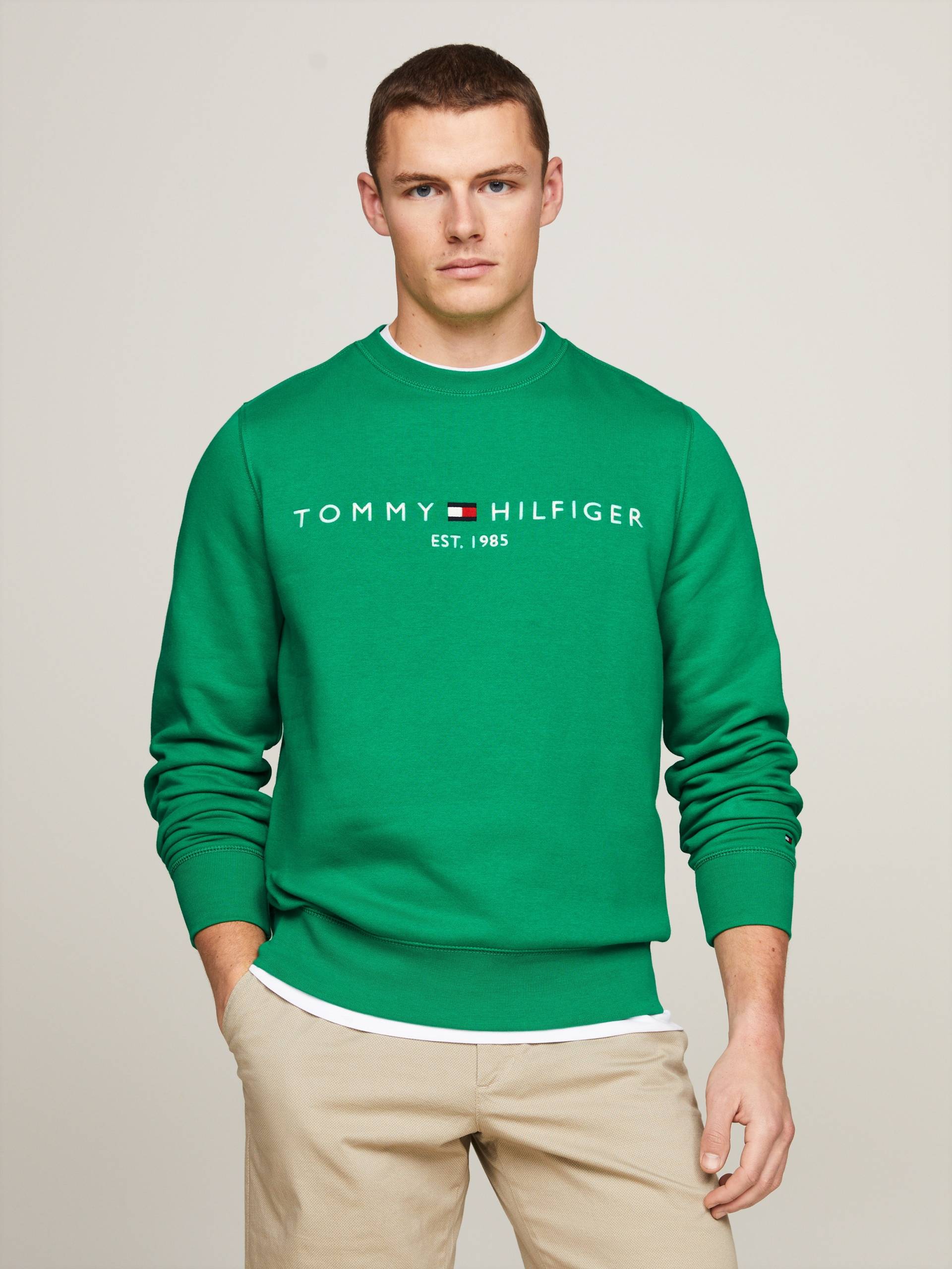 Tommy Hilfiger Sweatshirt »TOMMY LOGO SWEATSHIRT«, mit klassischem Rundhalsausschnitt von TOMMY HILFIGER