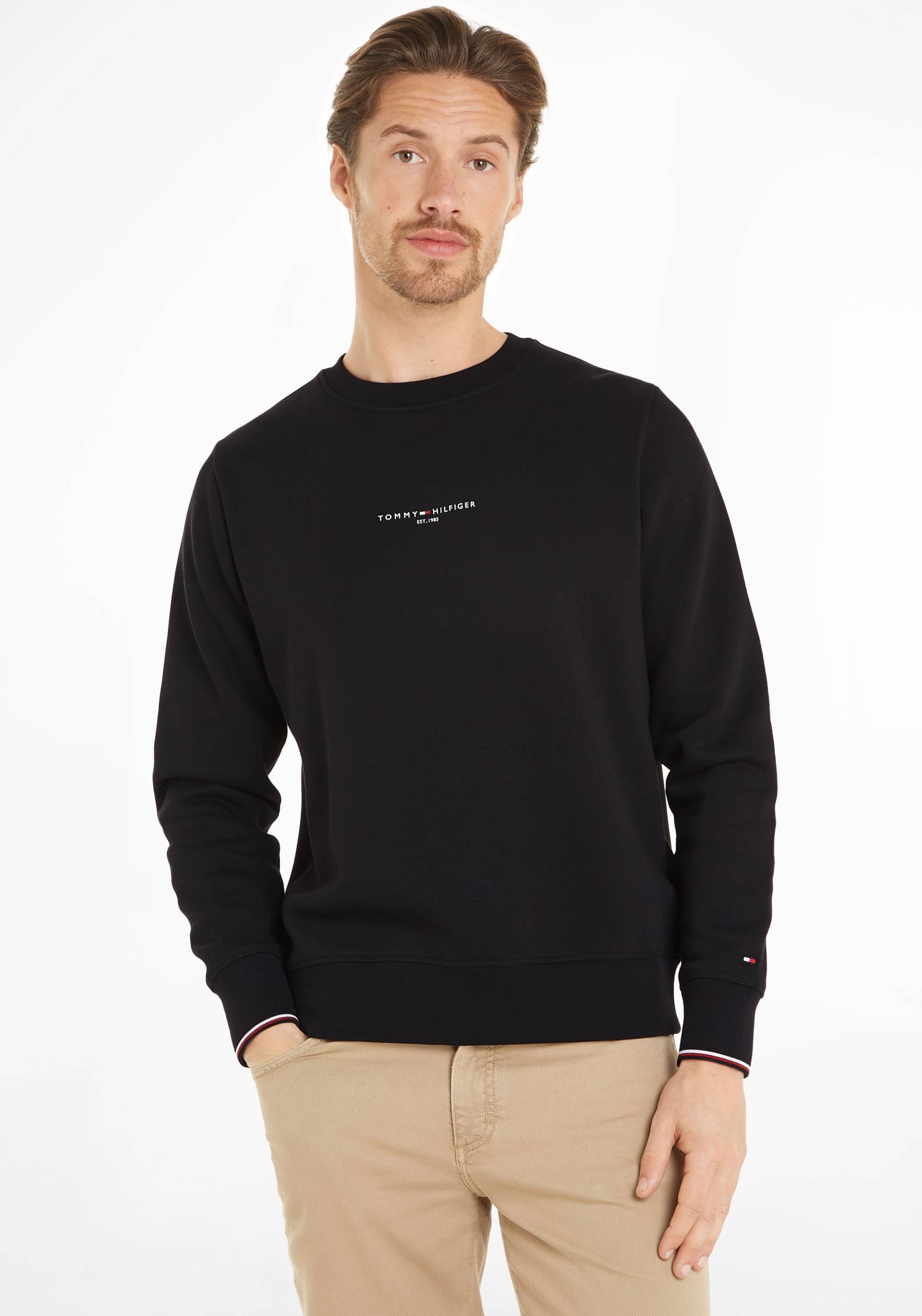 Tommy Hilfiger Sweatshirt »TOMMY LOGO TIPPED CREWNECK« von TOMMY HILFIGER