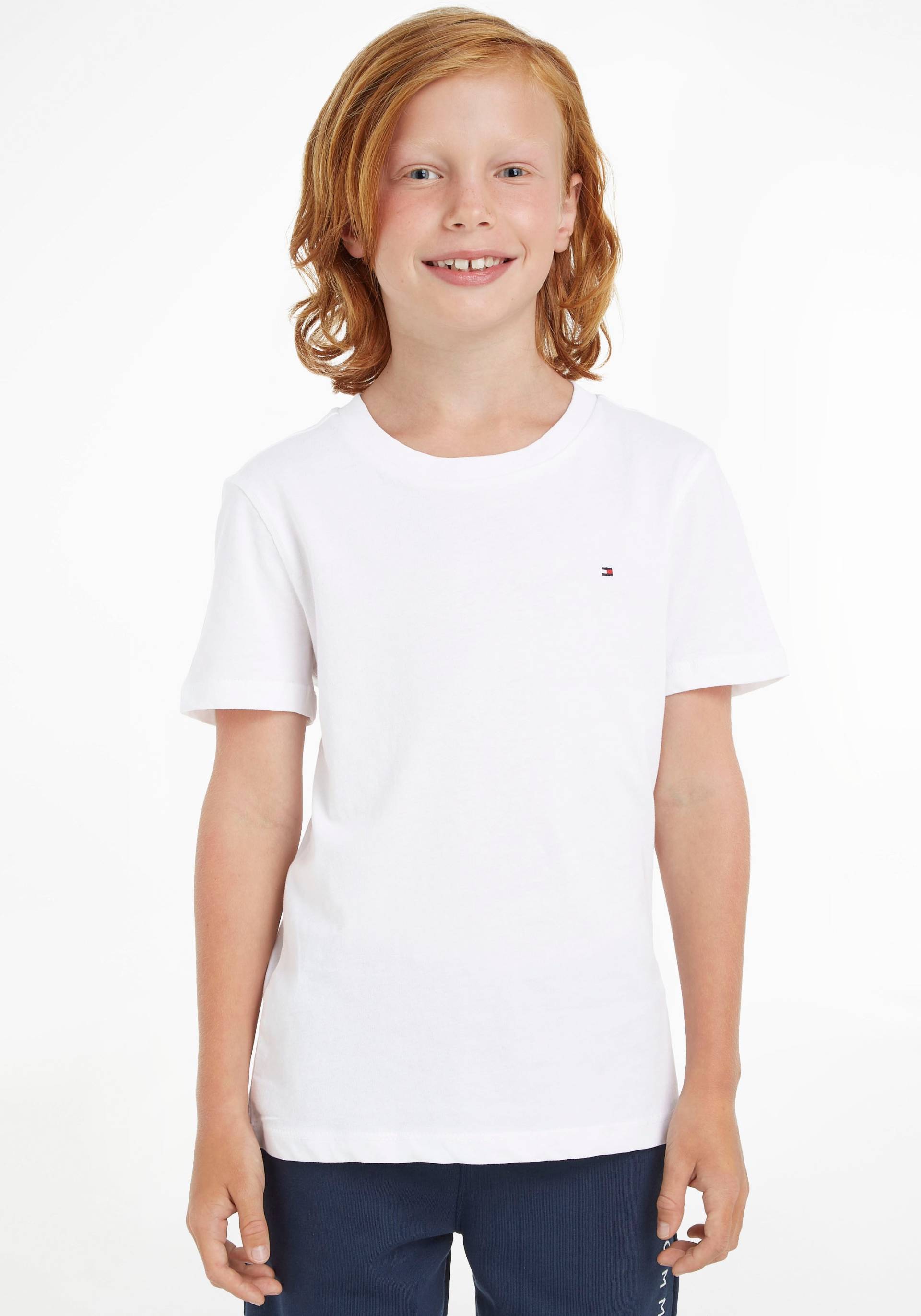 Tommy Hilfiger T-Shirt »BOYS BASIC CN KNIT«, Kinder Kids Junior MiniMe von TOMMY HILFIGER