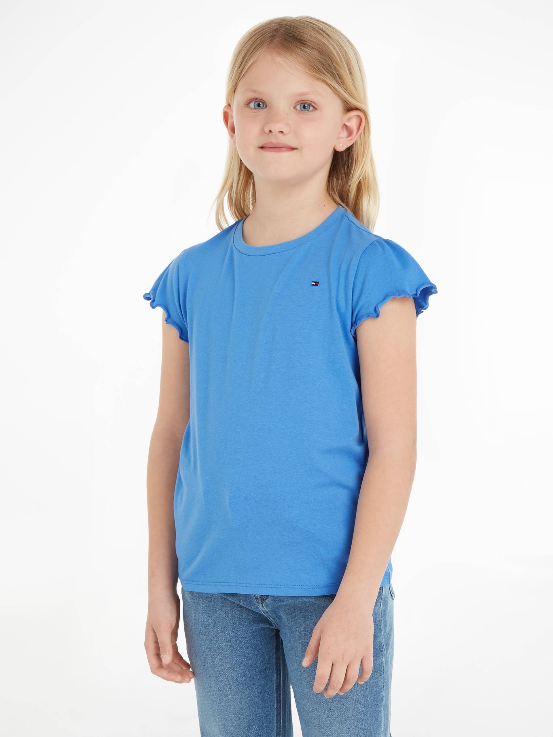 Tommy Hilfiger T-Shirt »ESSENTIAL RUFFLE SLEEVE TOP«, mit gewelltem Ärmelabschluss Tommy Hilfiger T-Shirt »ESSENTIAL RUFFLE SLEEVE TOP«, mit gewelltem Ärmelabschluss von TOMMY HILFIGER