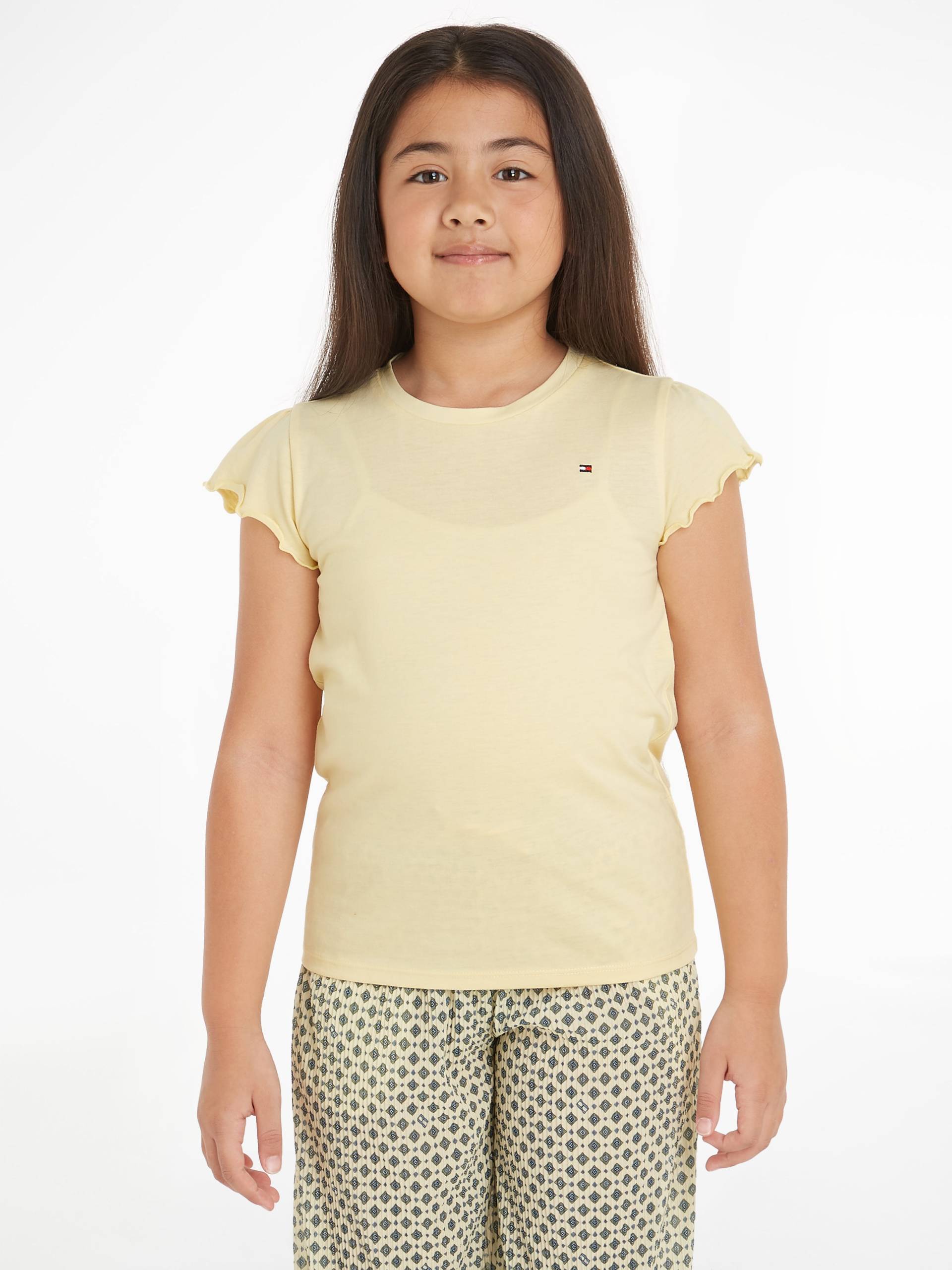Tommy Hilfiger T-Shirt »ESSENTIAL RUFFLE SLEEVE TOP«, mit gewelltem Ärmelabschluss Tommy Hilfiger T-Shirt »ESSENTIAL RUFFLE SLEEVE TOP«, mit gewelltem Ärmelabschluss von TOMMY HILFIGER