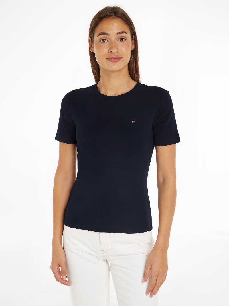 Tommy Hilfiger T-Shirt »SLIM CODY C-NK SS«, mit Logostickerei von TOMMY HILFIGER