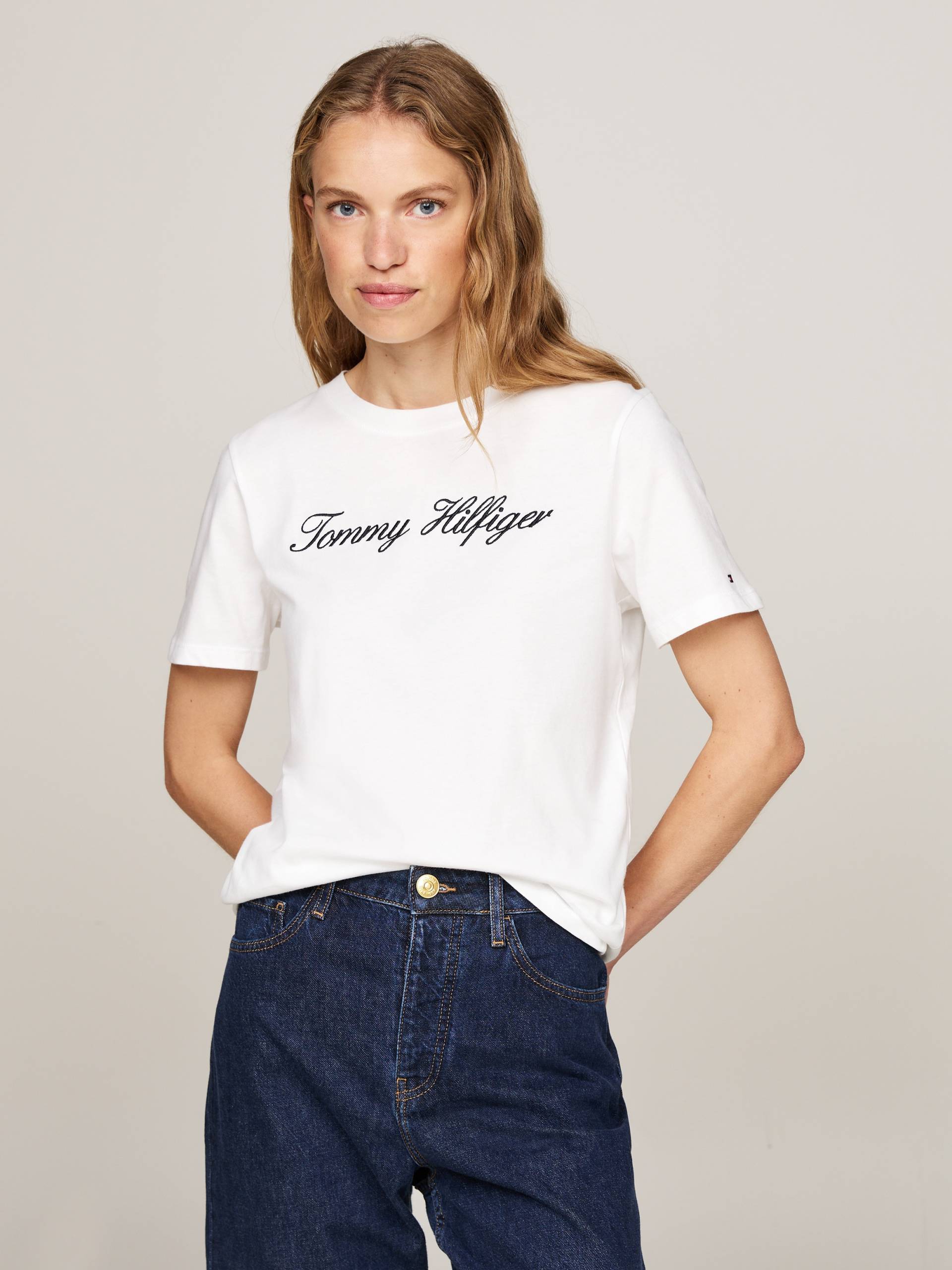 Tommy Hilfiger T-Shirt »NOS SCRIPT REGULAR C-NK SS« von TOMMY HILFIGER