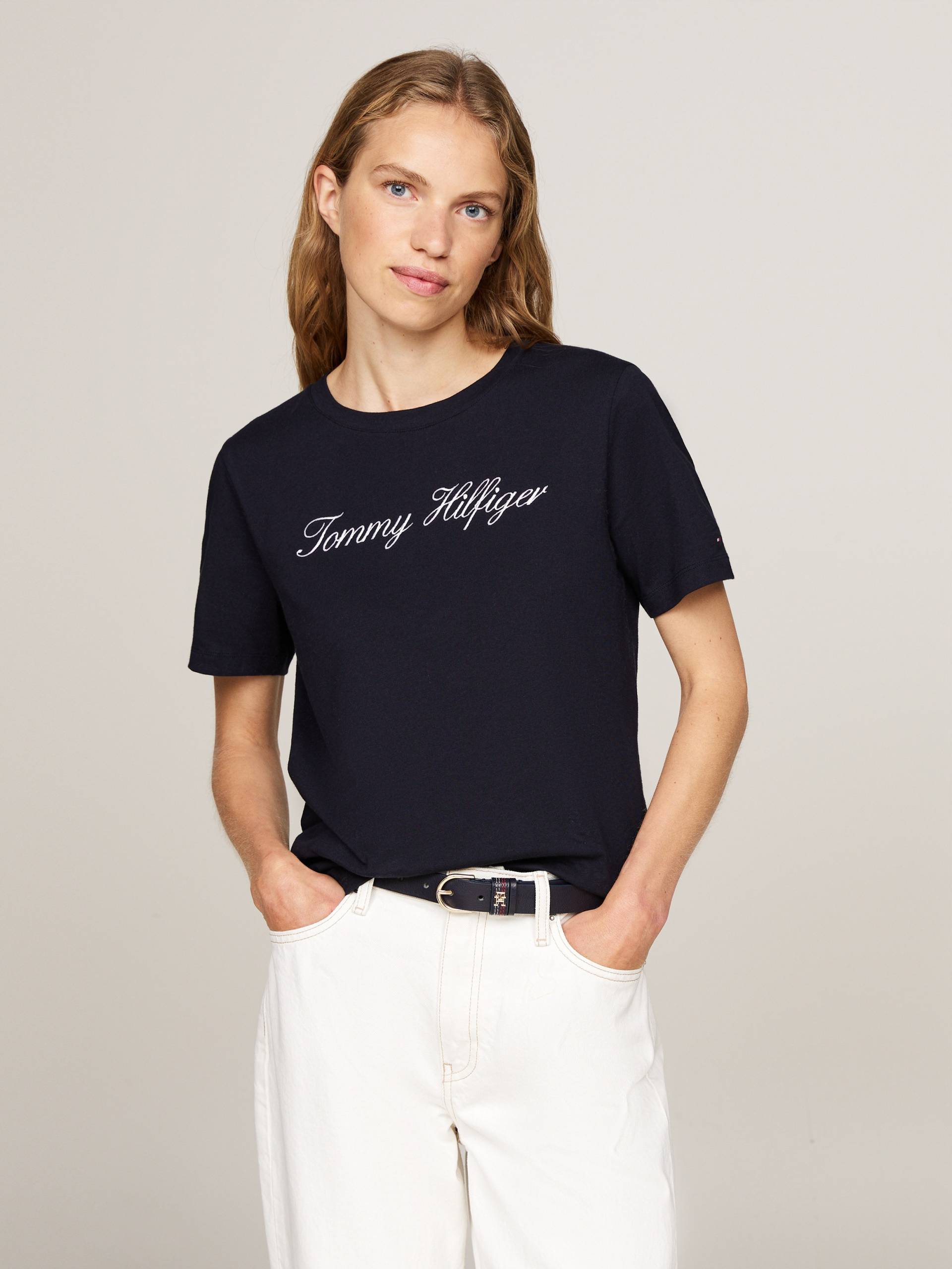 Tommy Hilfiger T-Shirt »NOS SCRIPT REGULAR C-NK SS« von TOMMY HILFIGER