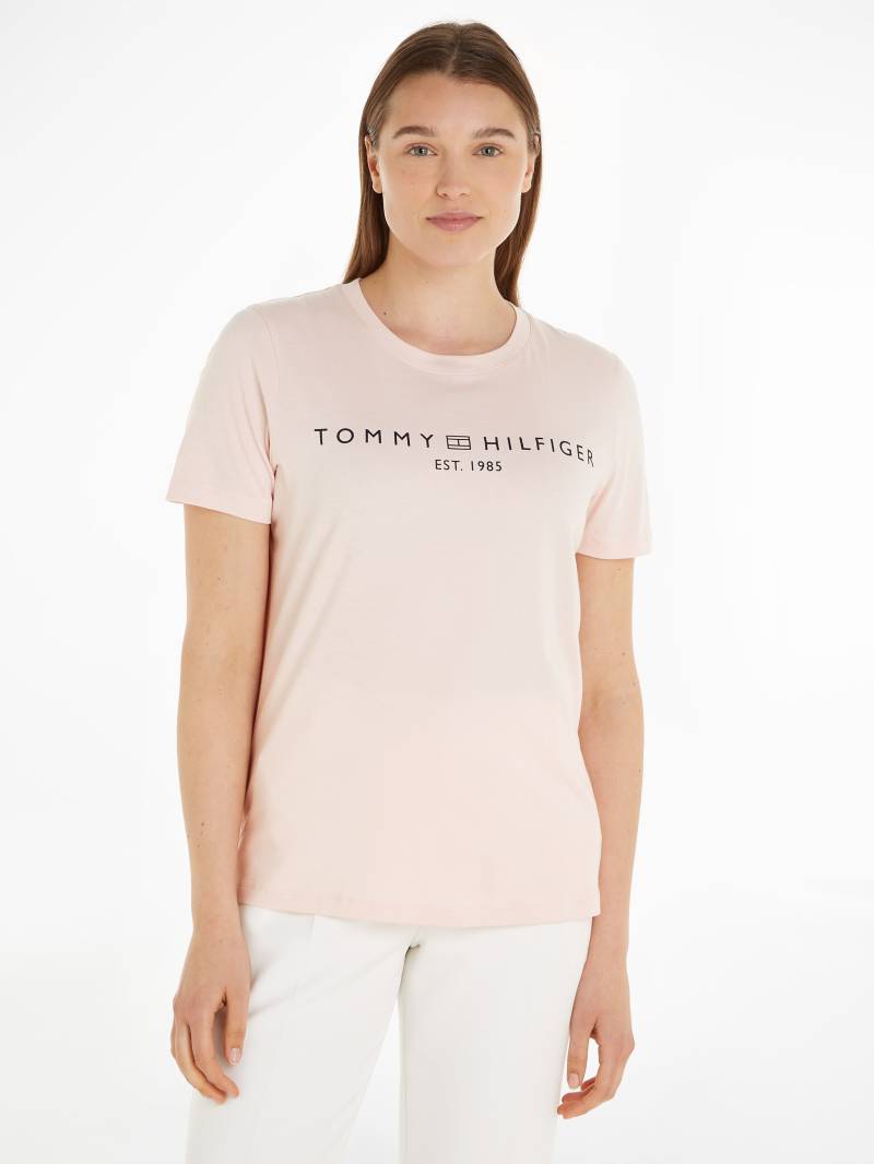 Tommy Hilfiger T-Shirt »REG CORP LOGO C-NK SS«, mit Logoschriftzug von TOMMY HILFIGER