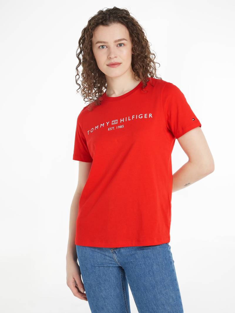 Tommy Hilfiger T-Shirt »REG CORP LOGO C-NK SS«, mit Logoschriftzug von TOMMY HILFIGER