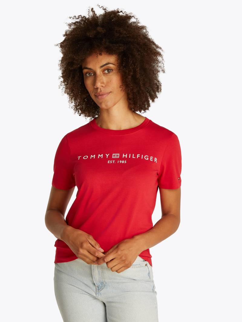 Tommy Hilfiger T-Shirt »REG CORP LOGO C-NK SS«, mit Logoschriftzug von TOMMY HILFIGER