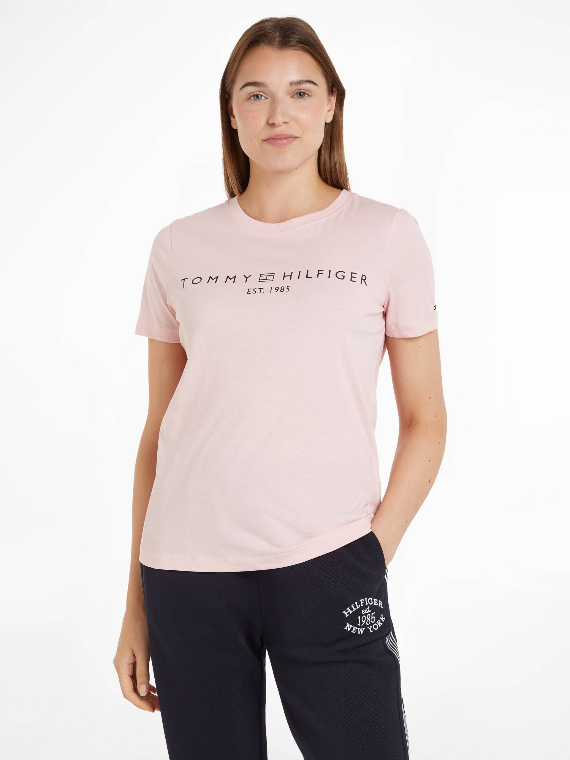 Tommy Hilfiger T-Shirt »REG CORP LOGO C-NK SS«, mit Logoschriftzug von TOMMY HILFIGER