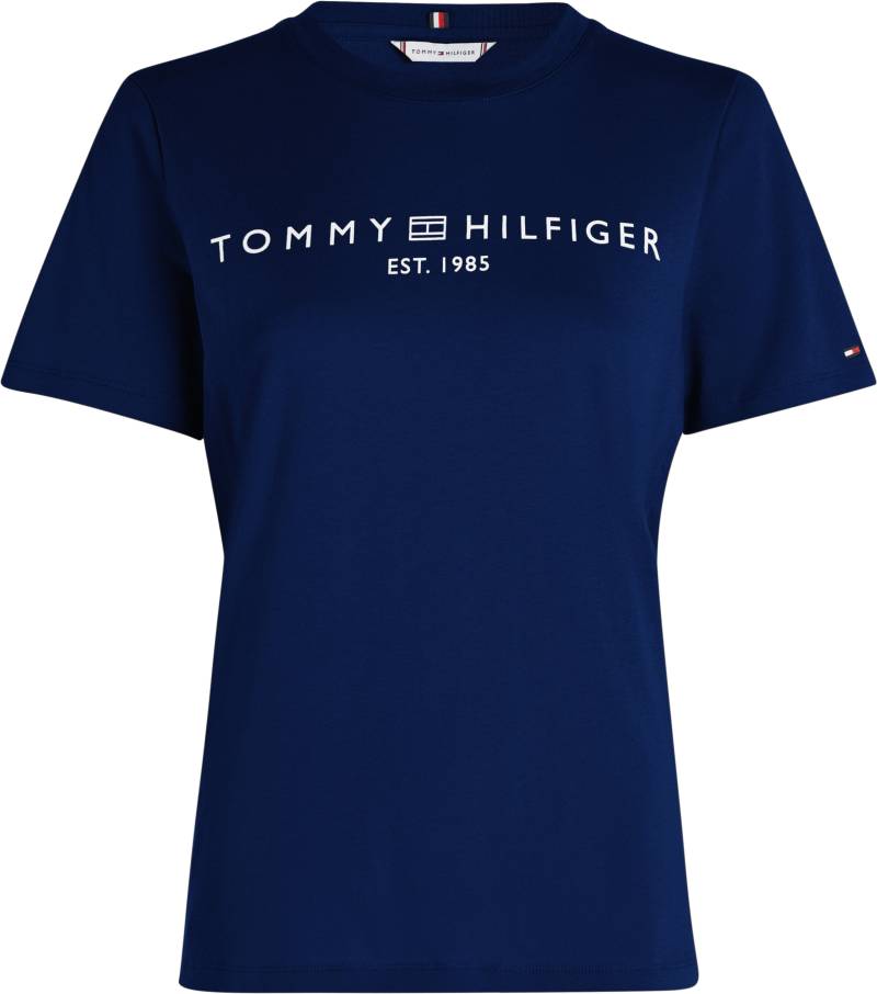 Tommy Hilfiger T-Shirt »REG CORP LOGO C-NK SS«, mit Tommy Hilfiger Logoschriftzug, Rundhals von TOMMY HILFIGER