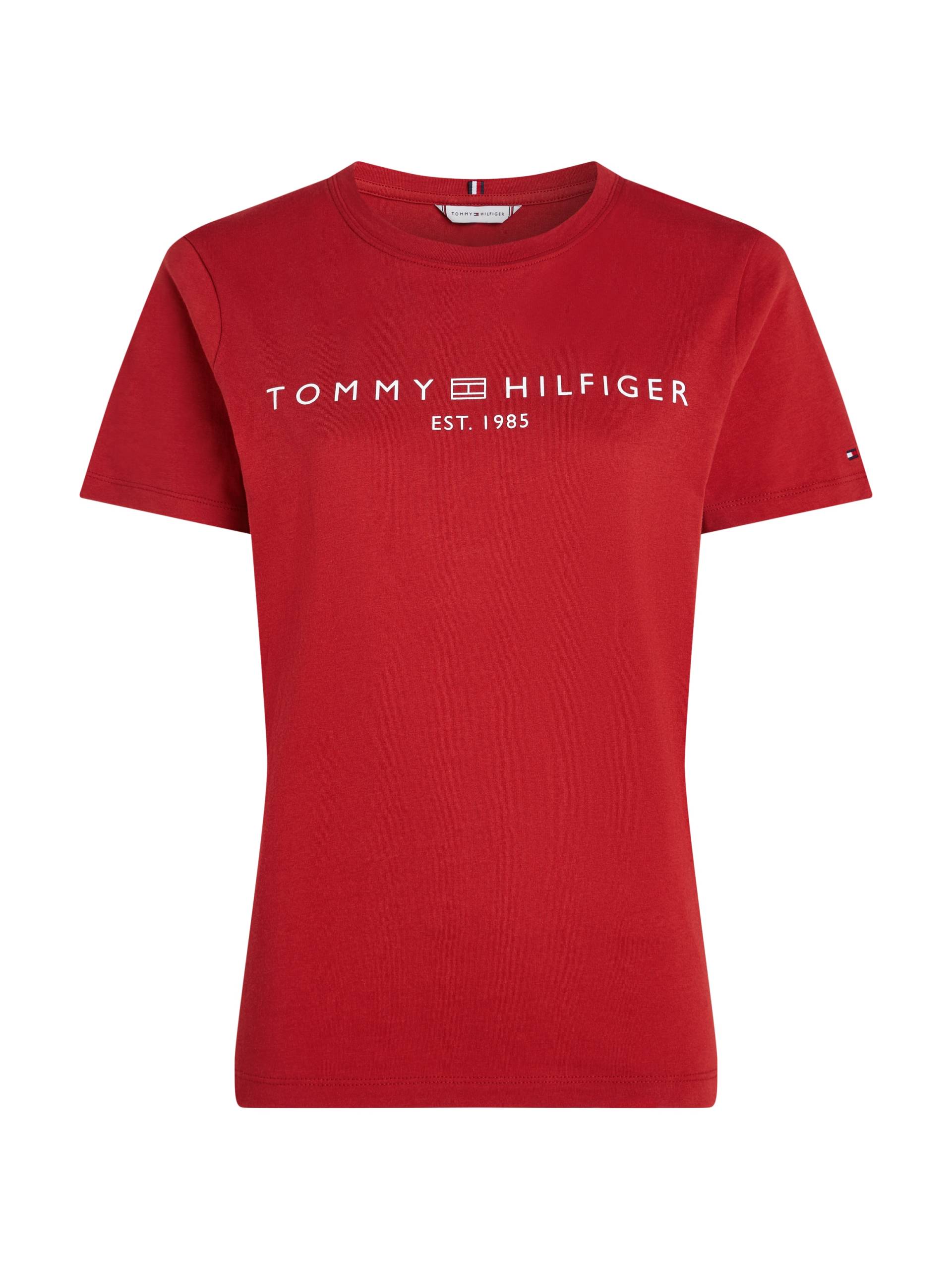 Tommy Hilfiger T-Shirt »REG CORP LOGO C-NK SS«, mit Tommy Hilfiger Logoschriftzug, Rundhals von TOMMY HILFIGER