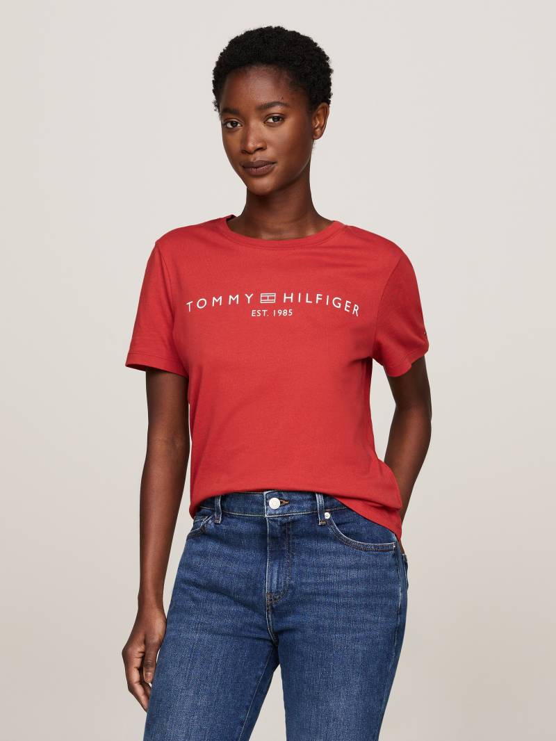 Tommy Hilfiger T-Shirt »REG CORP LOGO C-NK SS«, mit Logoschriftzug von TOMMY HILFIGER