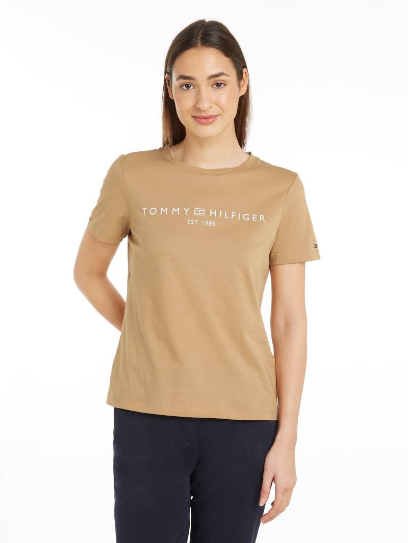 Tommy Hilfiger T-Shirt »REG CORP LOGO C-NK SS«, mit Logoschriftzug von TOMMY HILFIGER