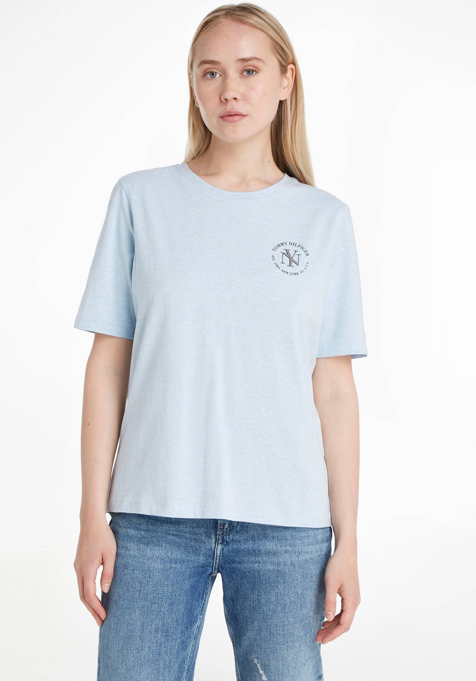 Tommy Hilfiger T-Shirt »REG NYC ROUNDALL C-NK SS«, mit Tommy Hilfiger Markenlabel von TOMMY HILFIGER