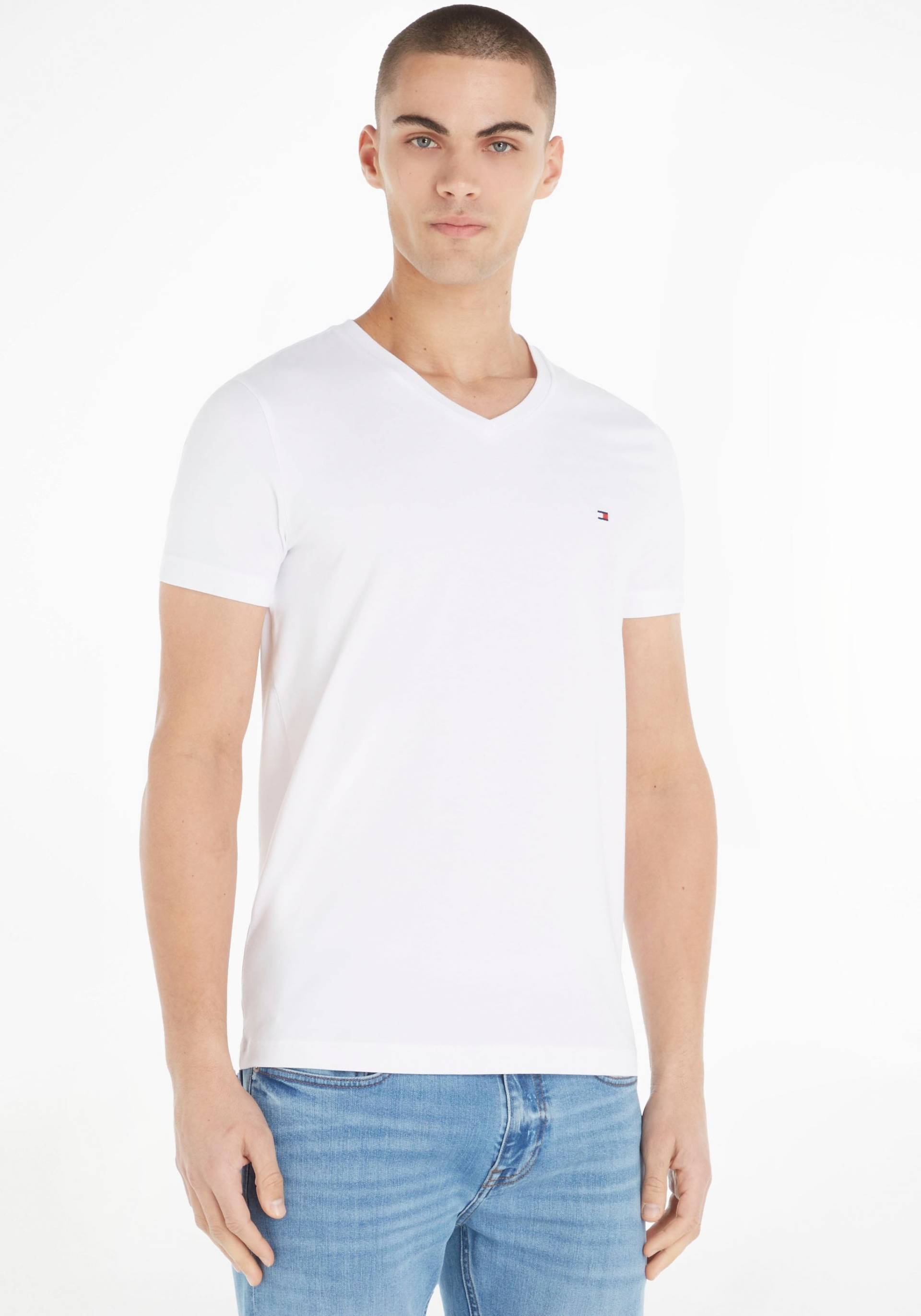 Tommy Hilfiger T-Shirt »V-Shirt Stretch Slim« von TOMMY HILFIGER