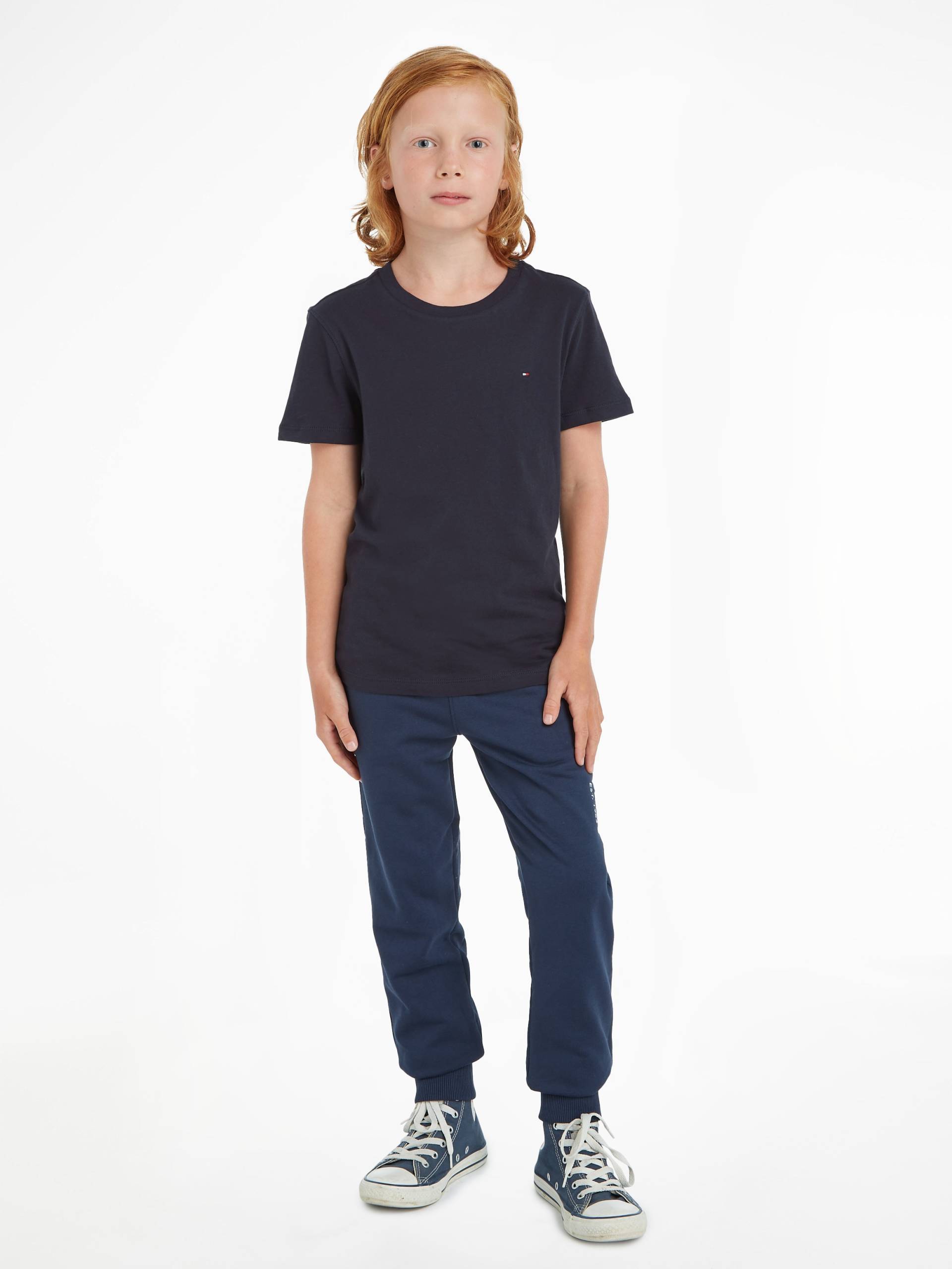 Tommy Hilfiger T-Shirt »BOYS BASIC CN KNIT«, Kinder Kids Junior MiniMe,für Jungen von TOMMY HILFIGER