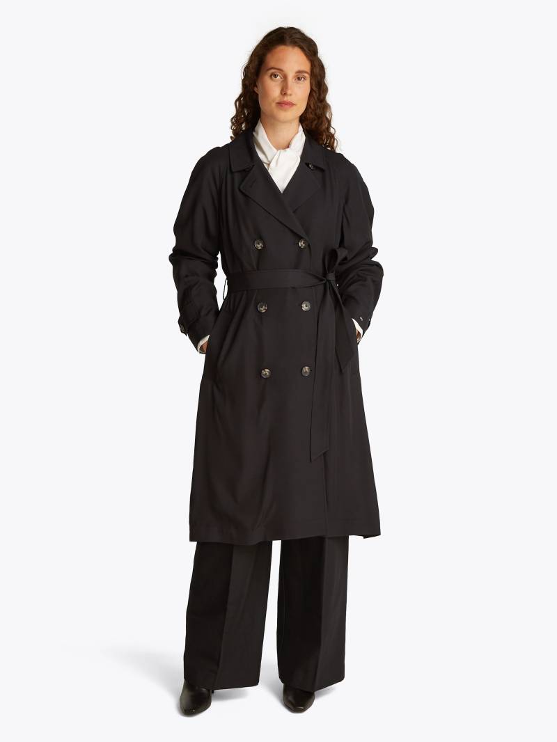 Tommy Hilfiger Trenchcoat »ESSENTIAL FLUID TRENCH«, mit Gürtel, mit Rückenpasse, mit Raglanärmel von TOMMY HILFIGER